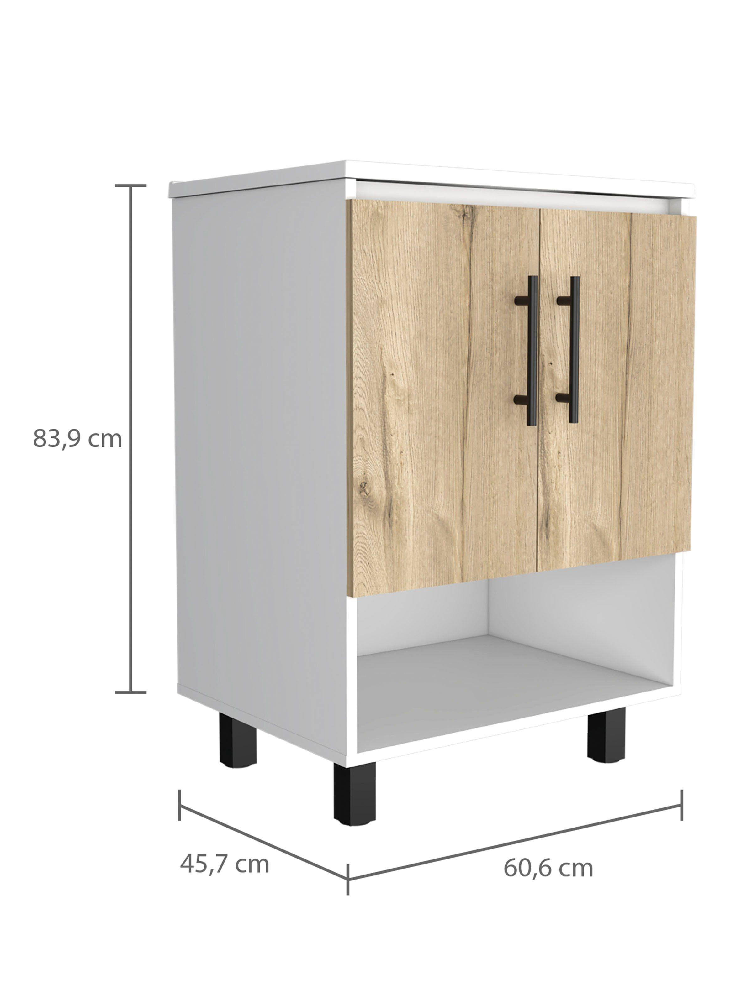 Mueble Optimizador Lavamanos Bath Bi-Color Duna-Blanco-1