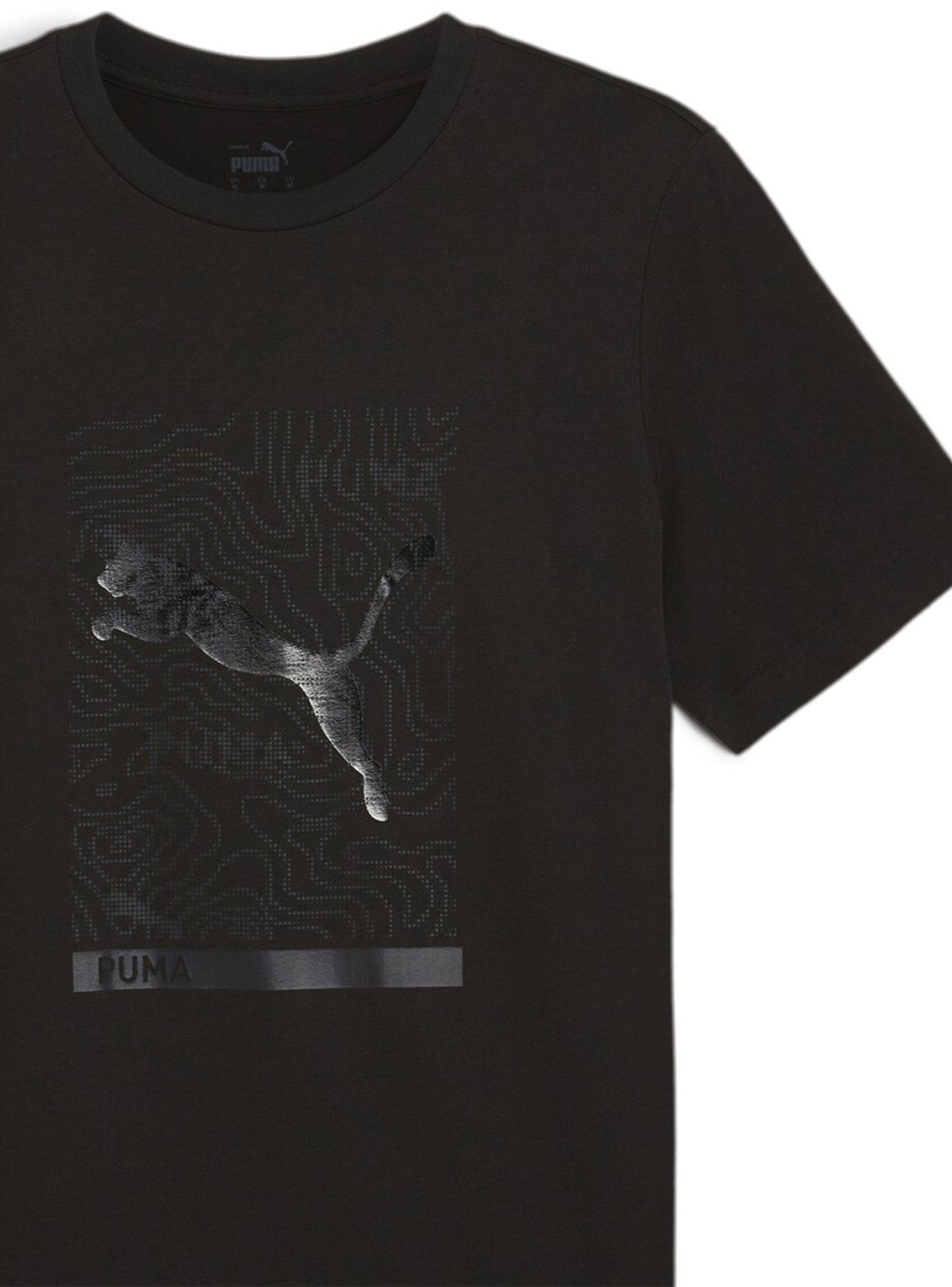 Polera Black Open Road Graphic Tee-2