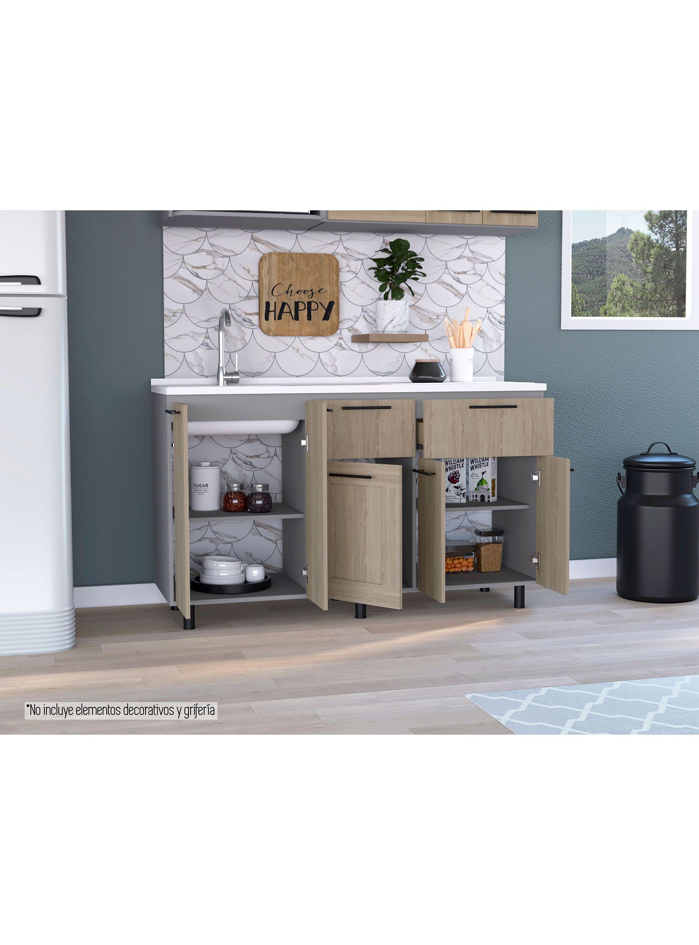 Módulo Inferior 150 Kitchen Hasselt con Lavaplatos-5