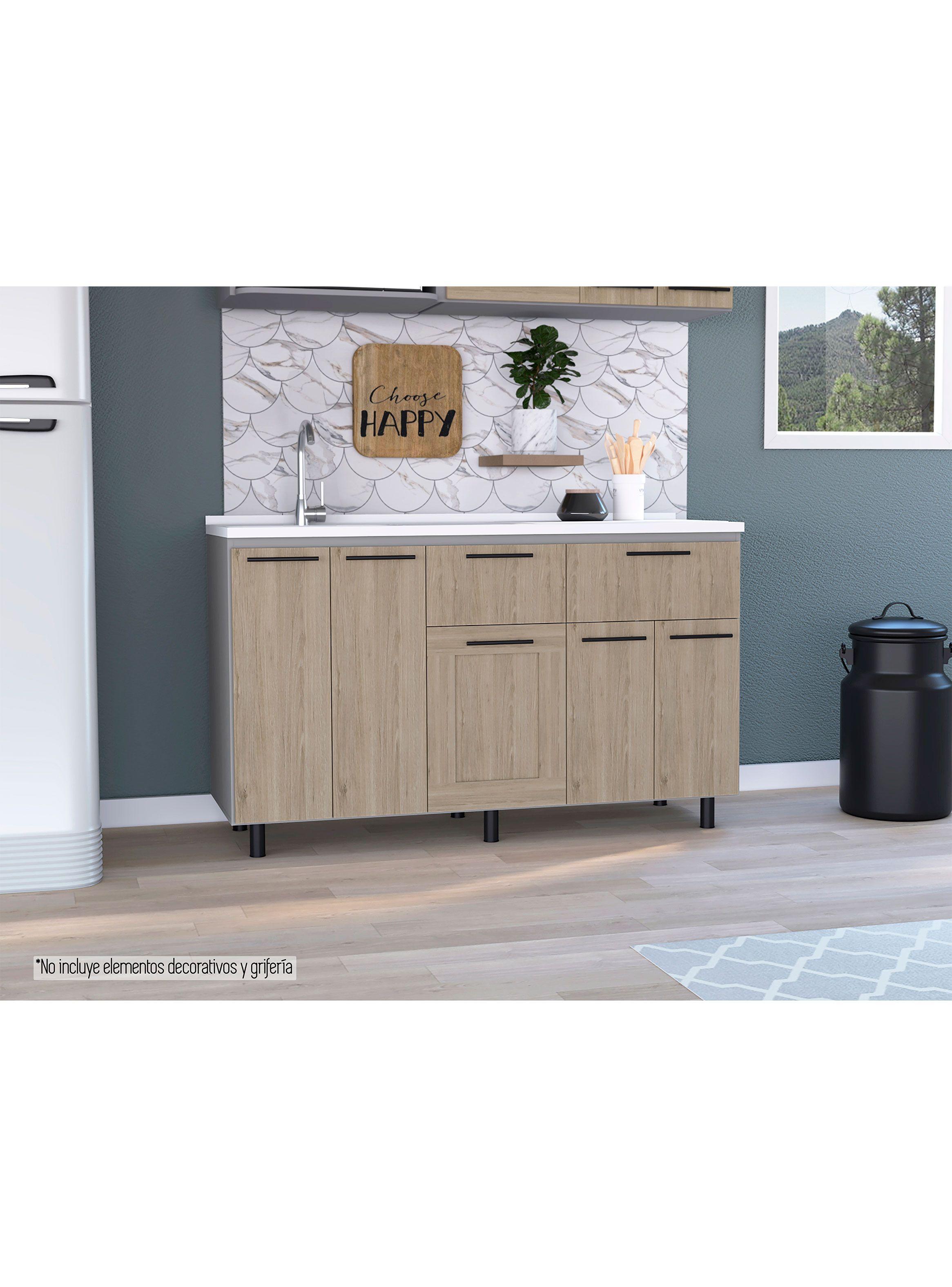 Módulo Inferior 150 Kitchen Hasselt con Lavaplatos-4