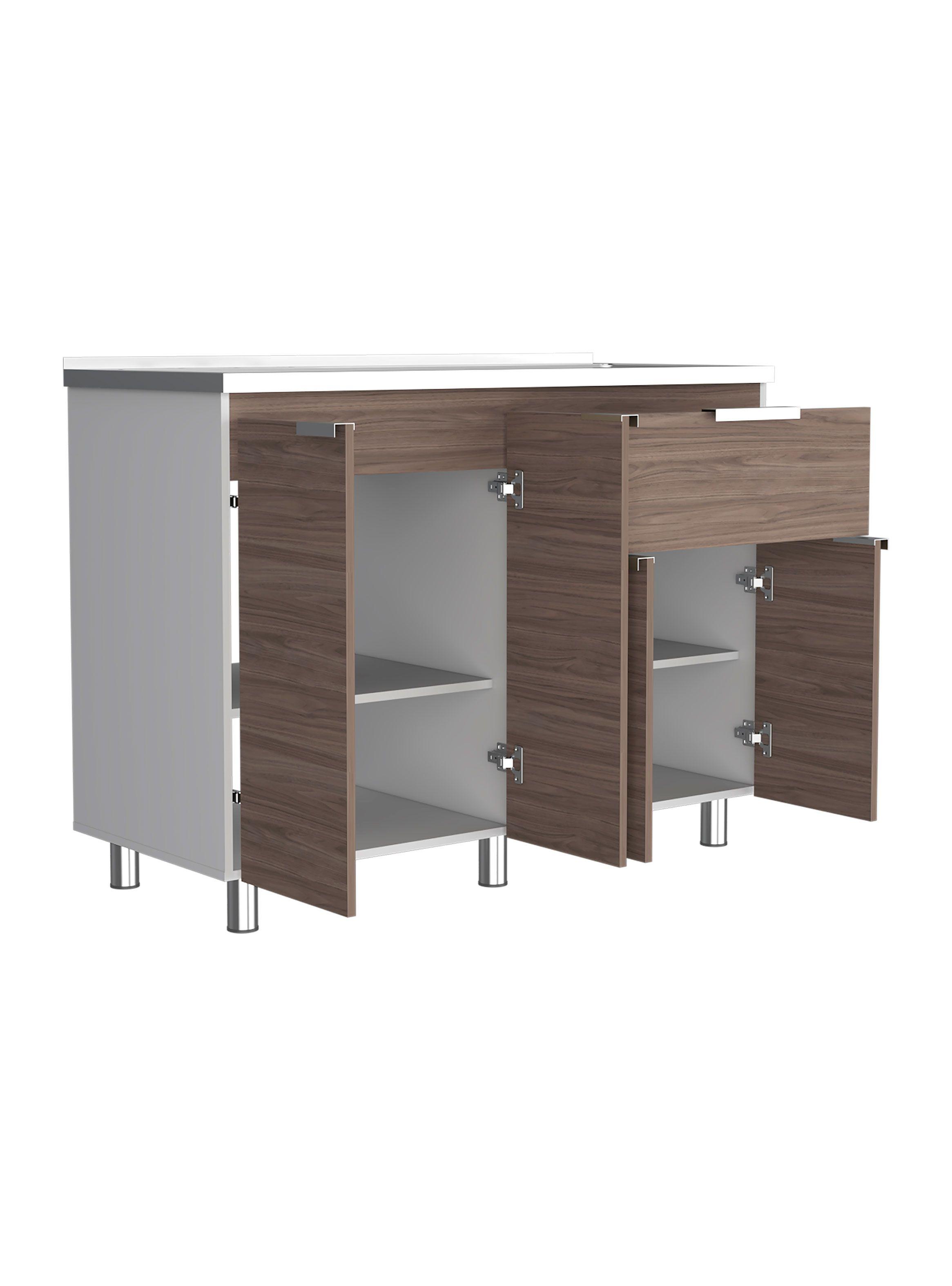 Mueble Inferior con Lavaplatos Fendi Blanco Márquez-Castaño-2