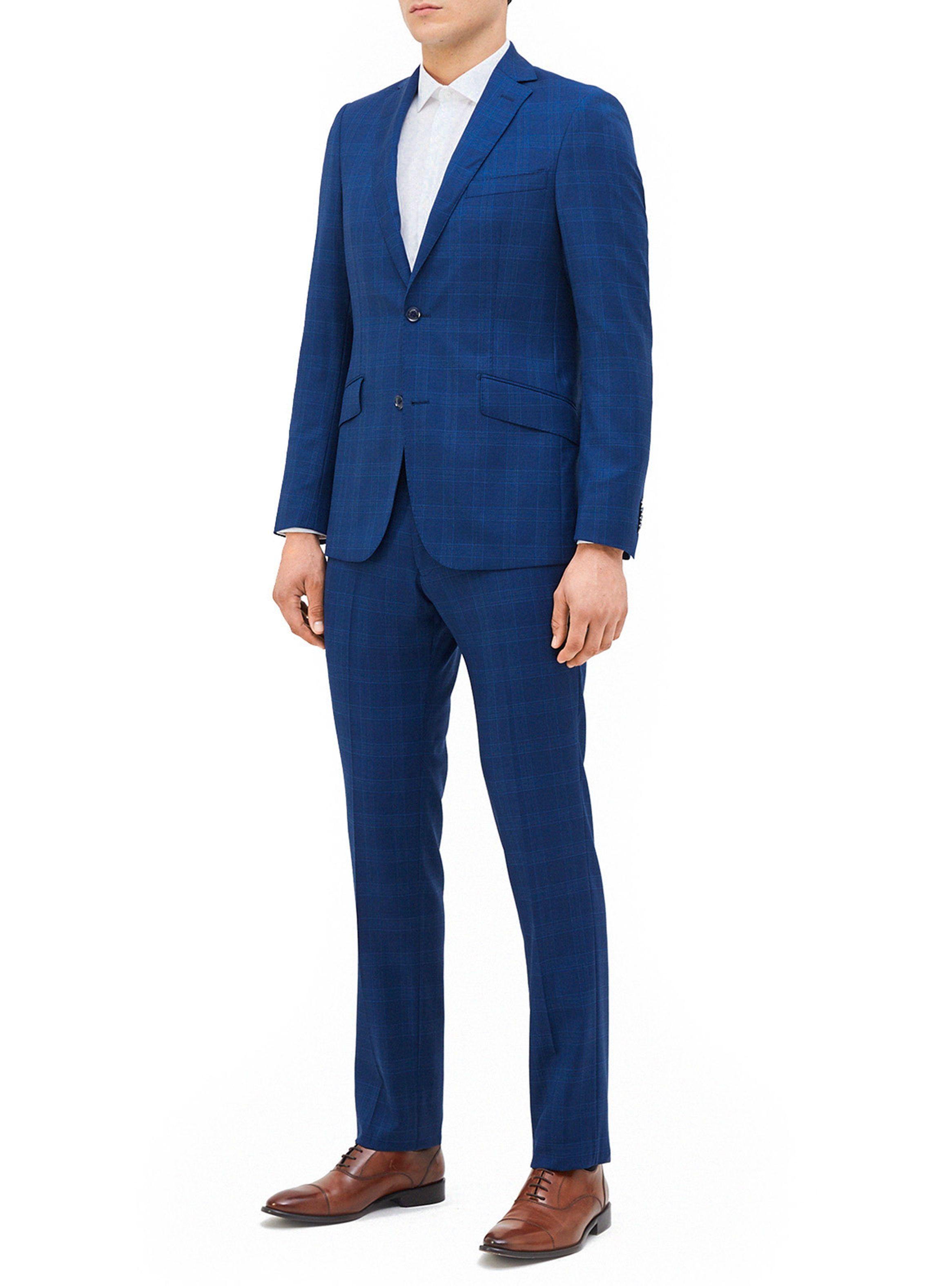 Traje Perry Ellis The Atlanta Slim Fit Azul-0