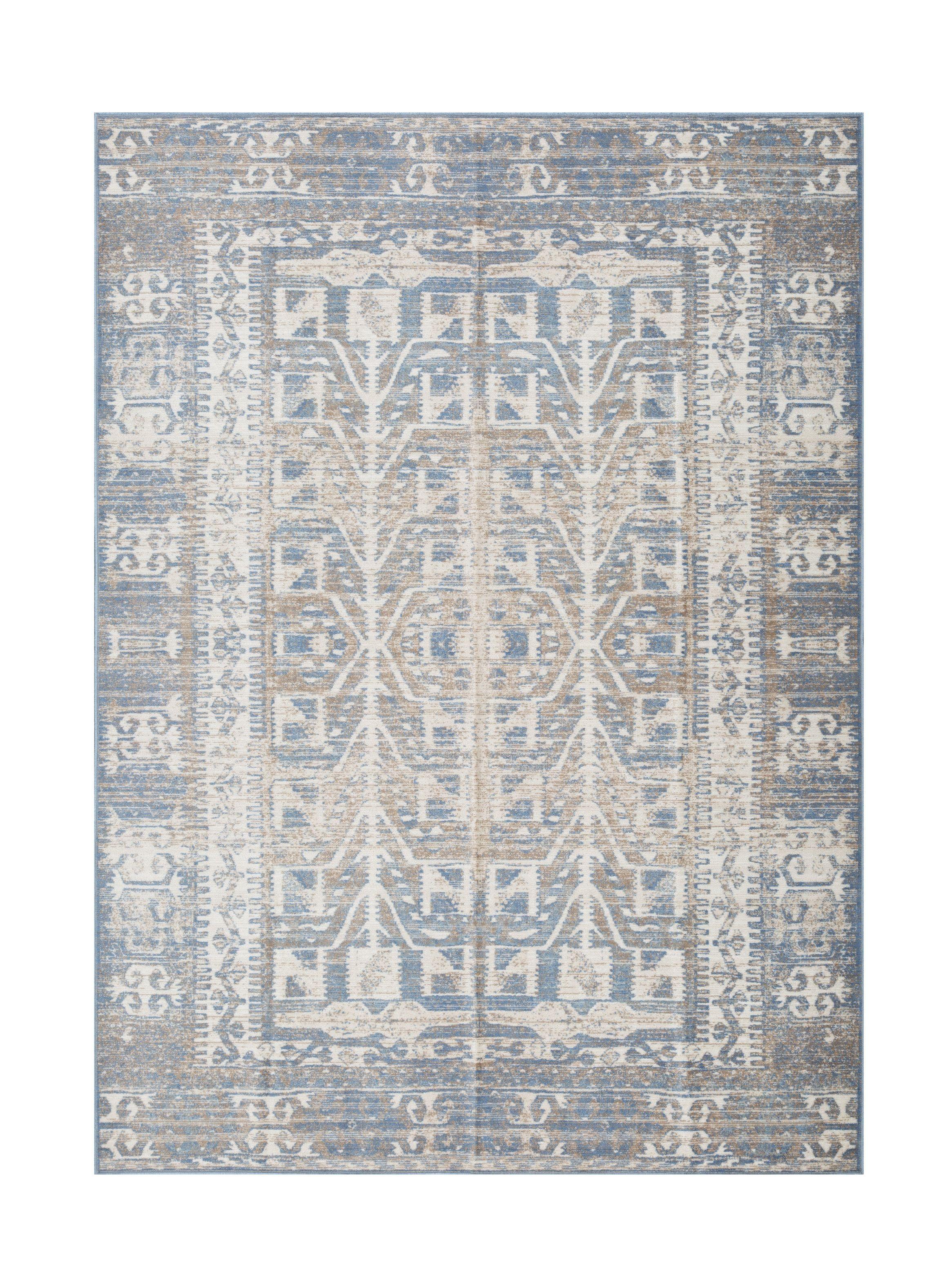 Alfombra Vintage Sky Blue D4 195x285 cm-0