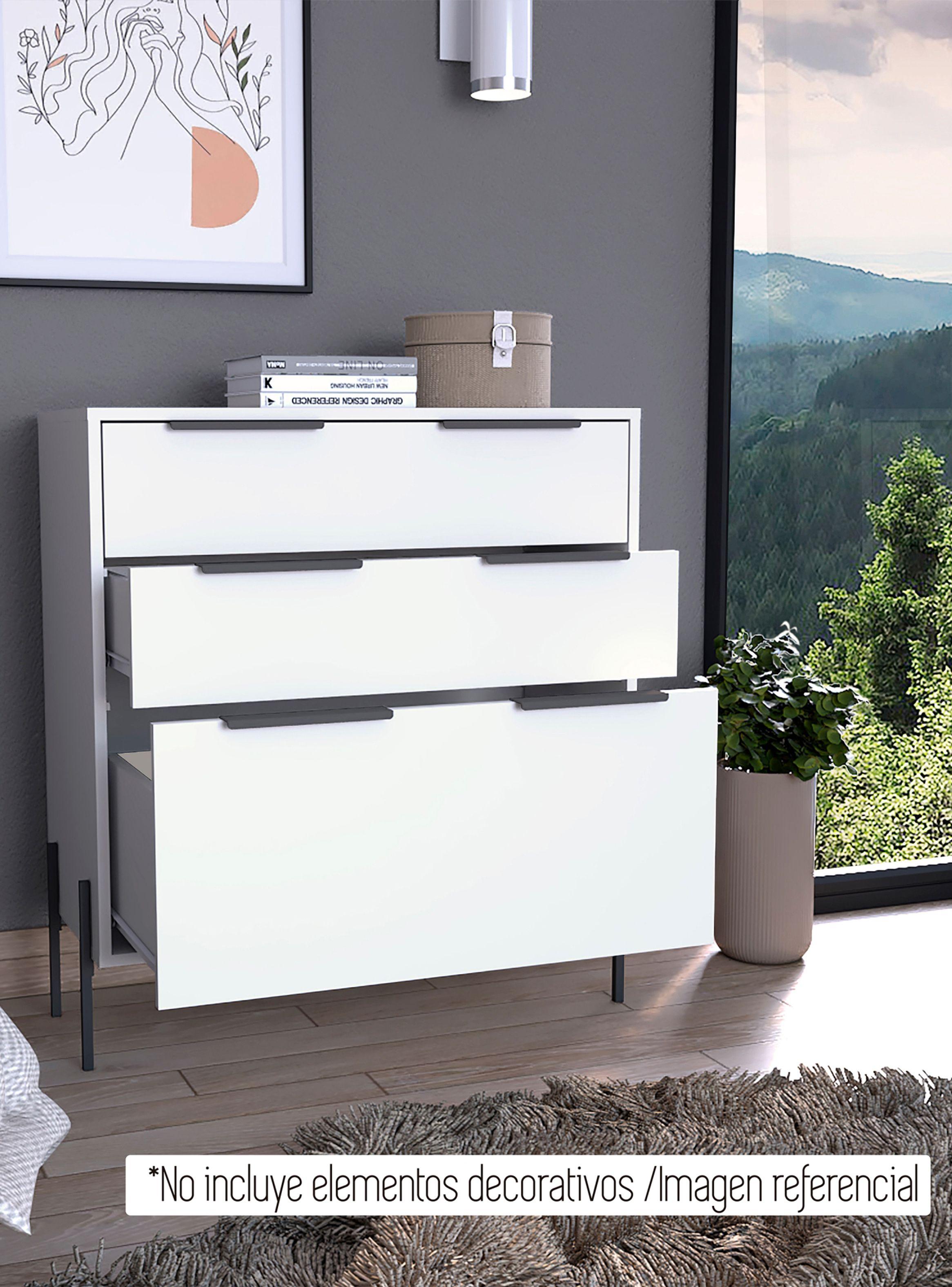 Cómoda White Collection Blanco 3C 79.1 cm-2