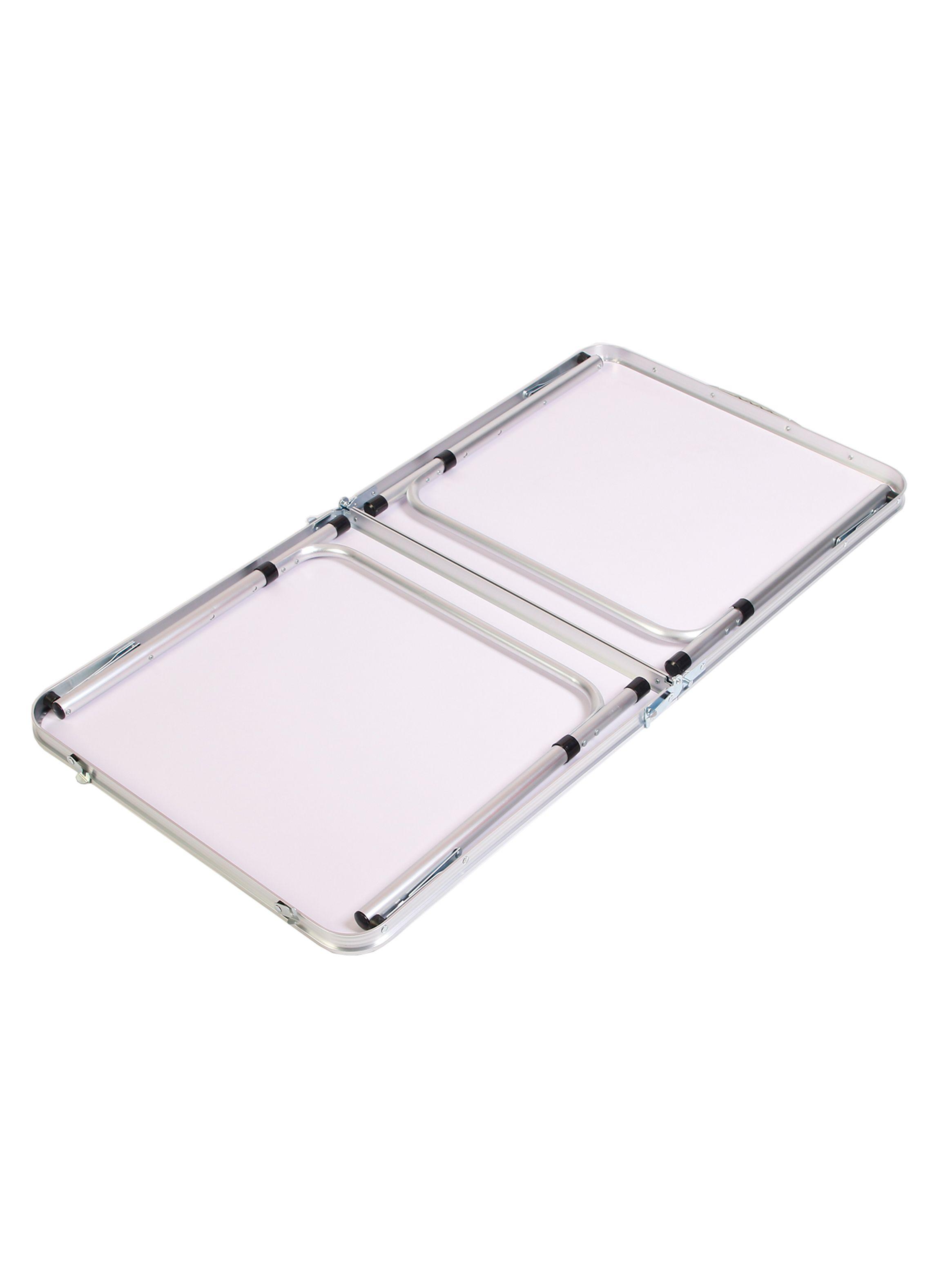 Mesa de Camping Rectangular Plegable Ajustable 120 cm-3