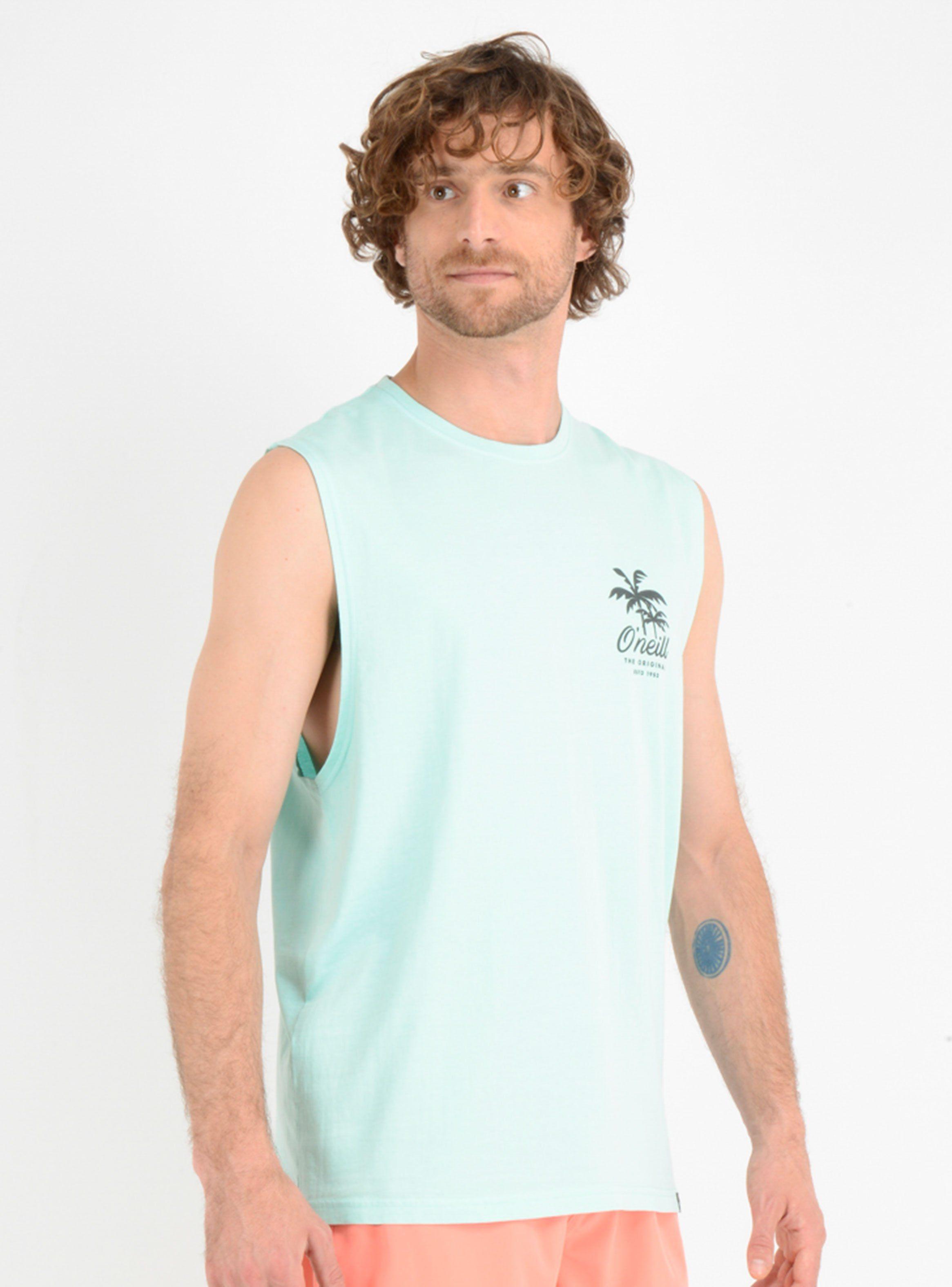 Polera Sin Mangas Print Palmas-2