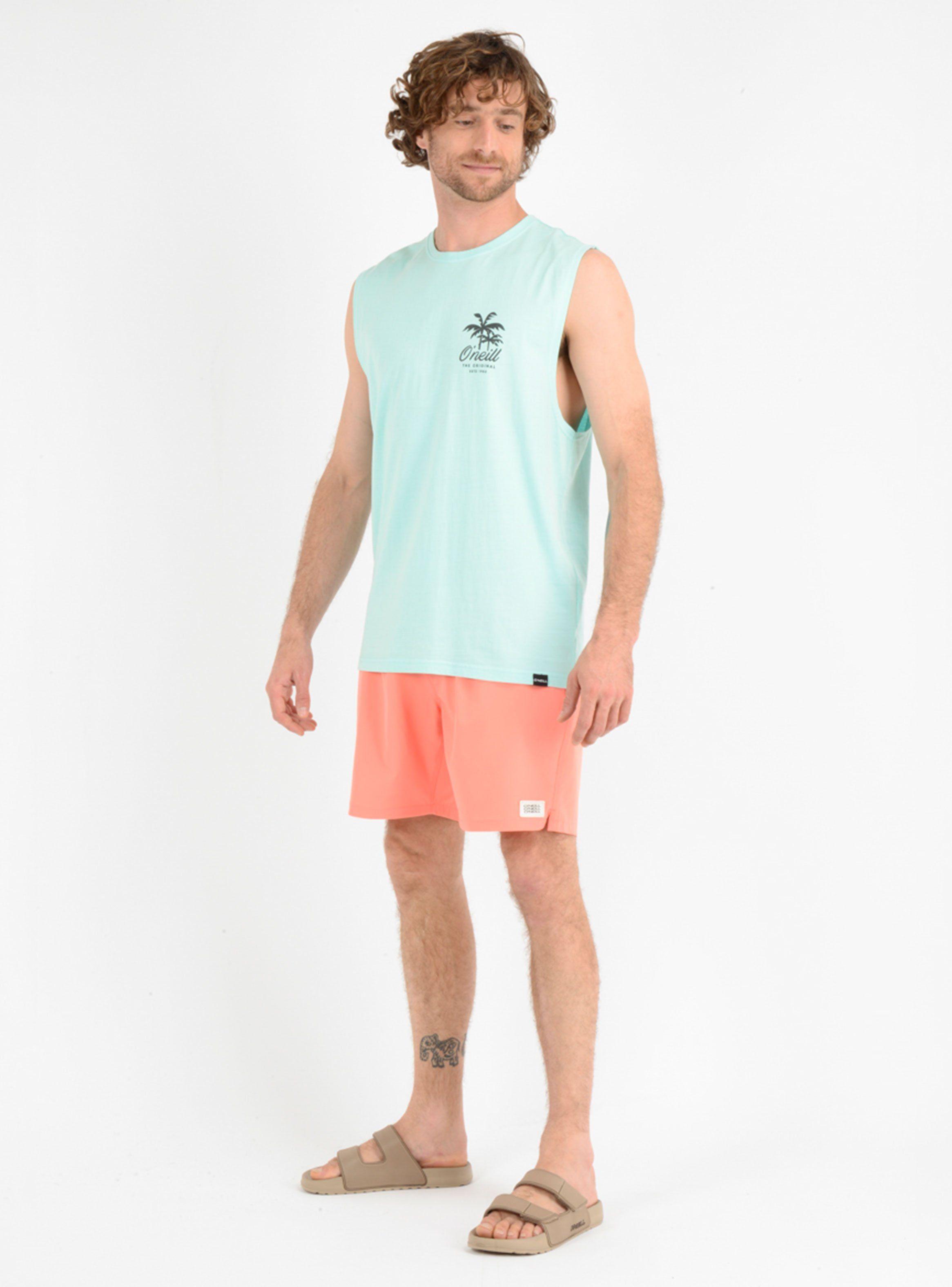 Polera Sin Mangas Print Palmas-5