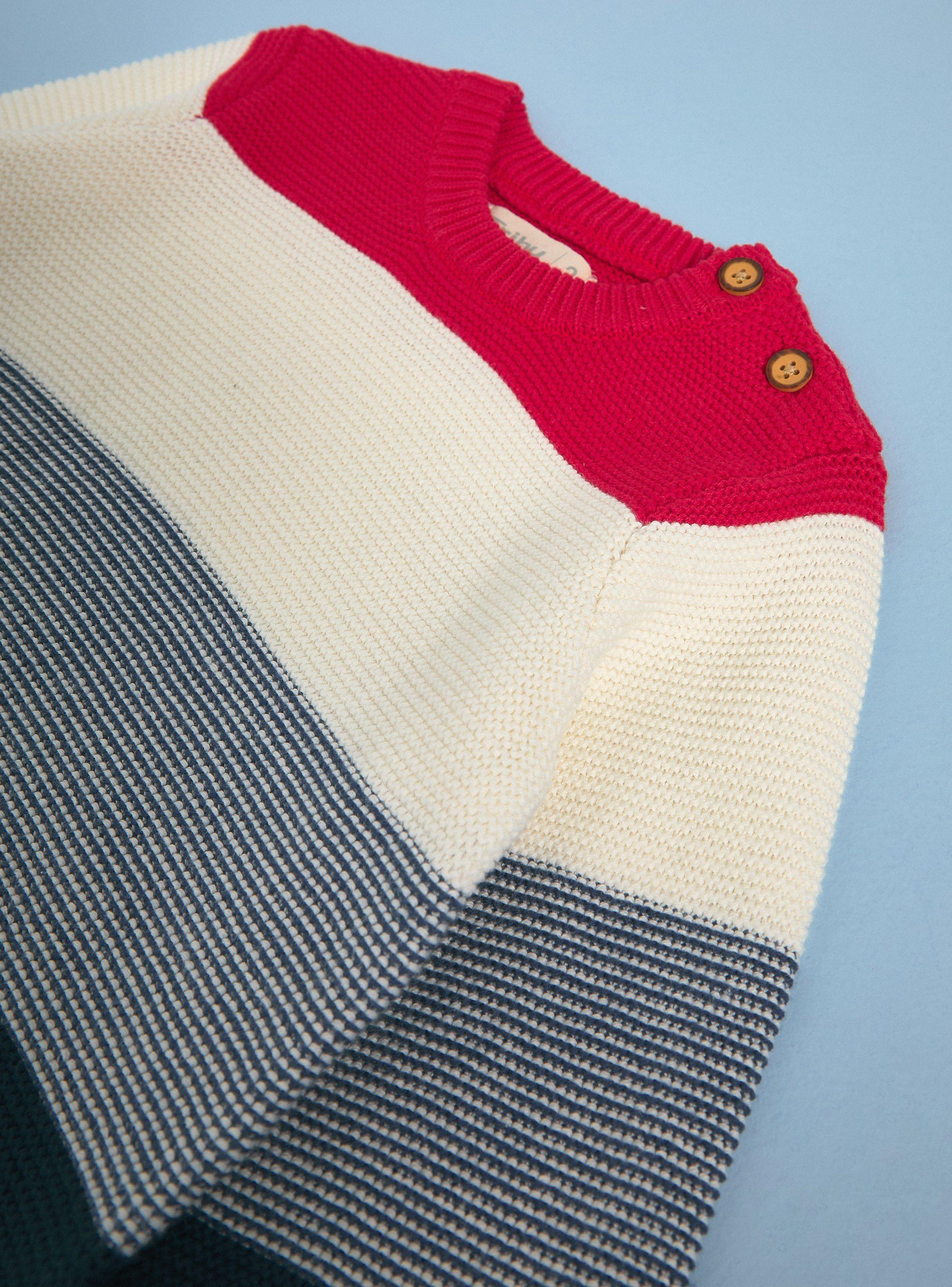 Sweater Rayados con Botones en el Hombro-2