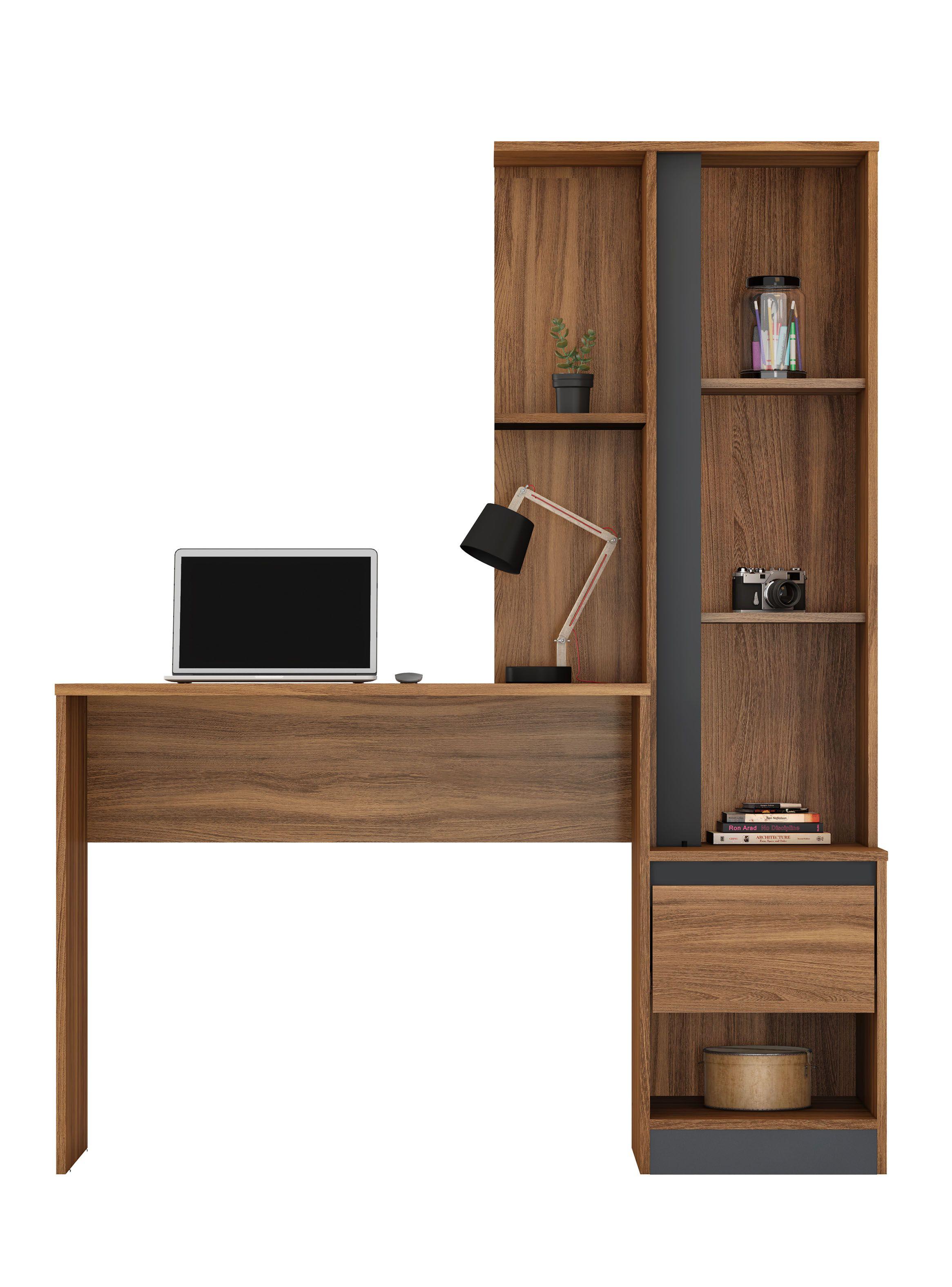 Escritorio Morada 1 Puerta 1 Cajón Café-4