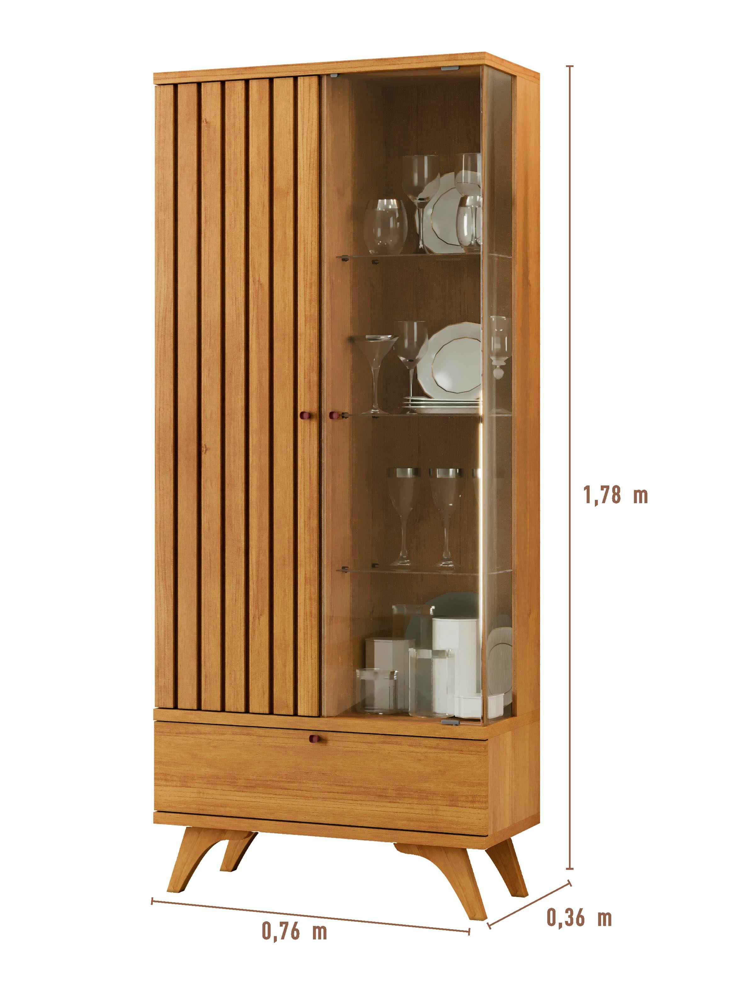 Vitrina Versatilis 2P 1C Café-1