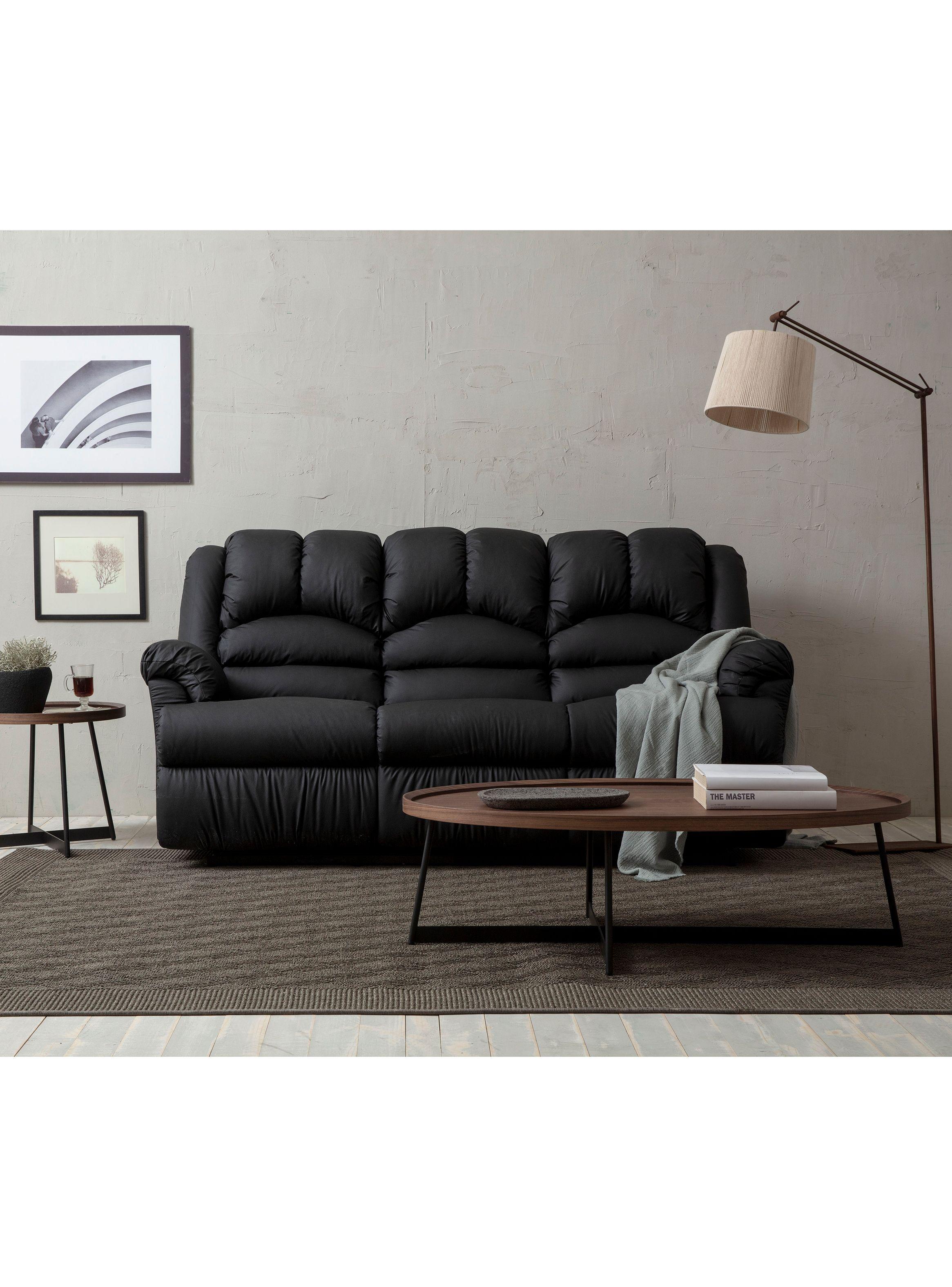 Sofá Reclinable Jarrie 3C Negro-6
