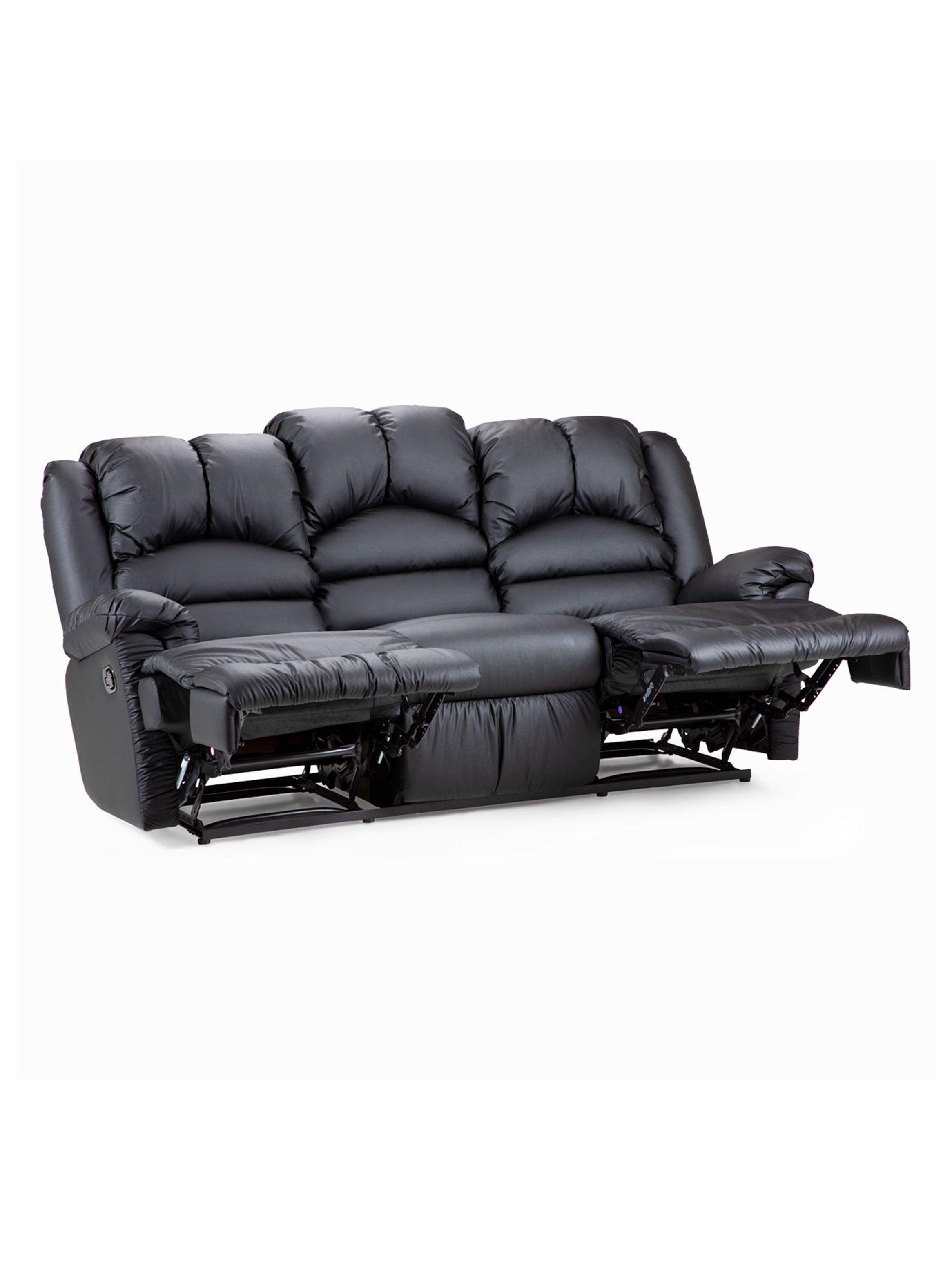 Sofá Reclinable Jarrie 3C Negro-1