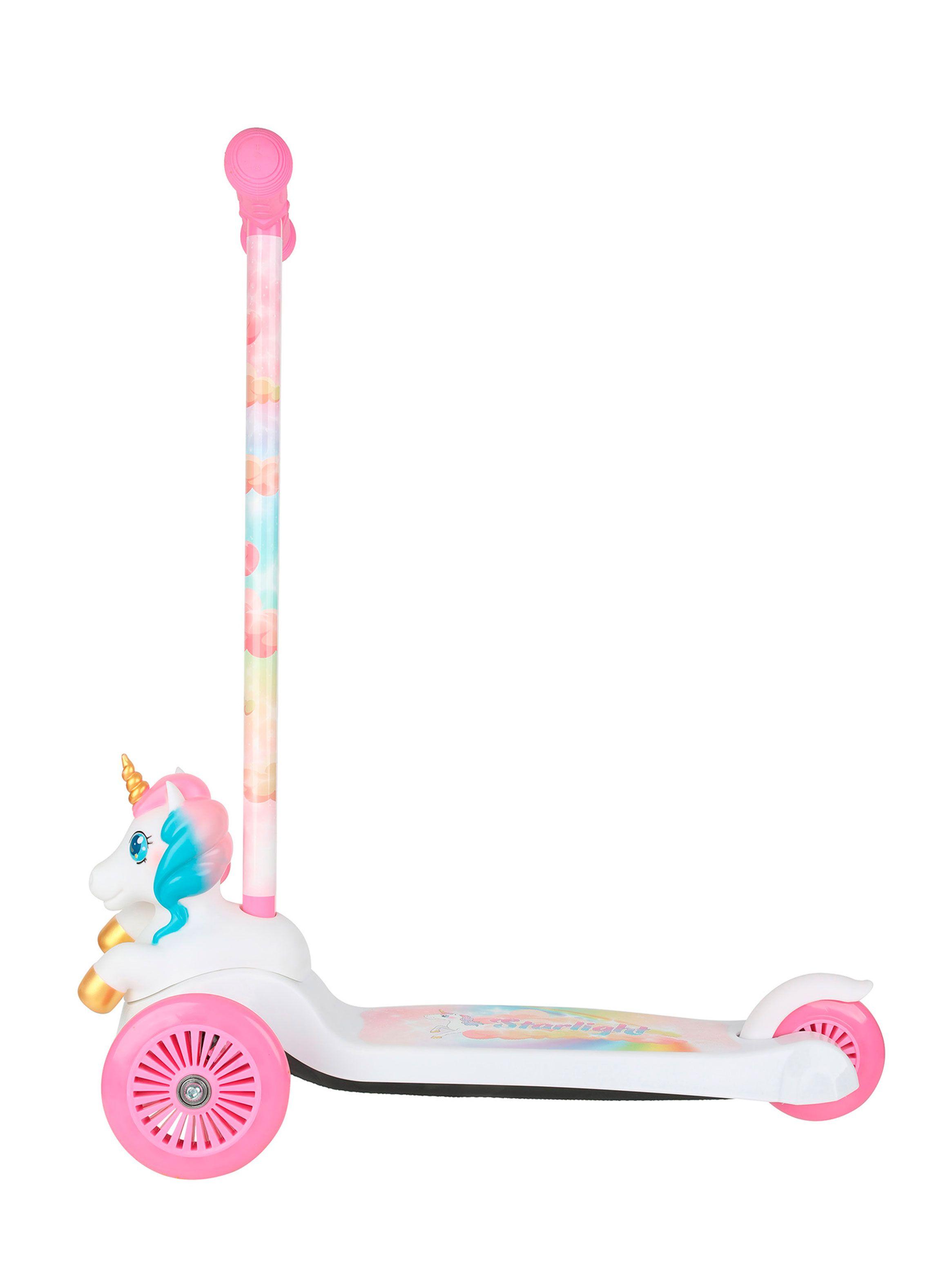 Triscooter Unicornio 3D  Blanco-3