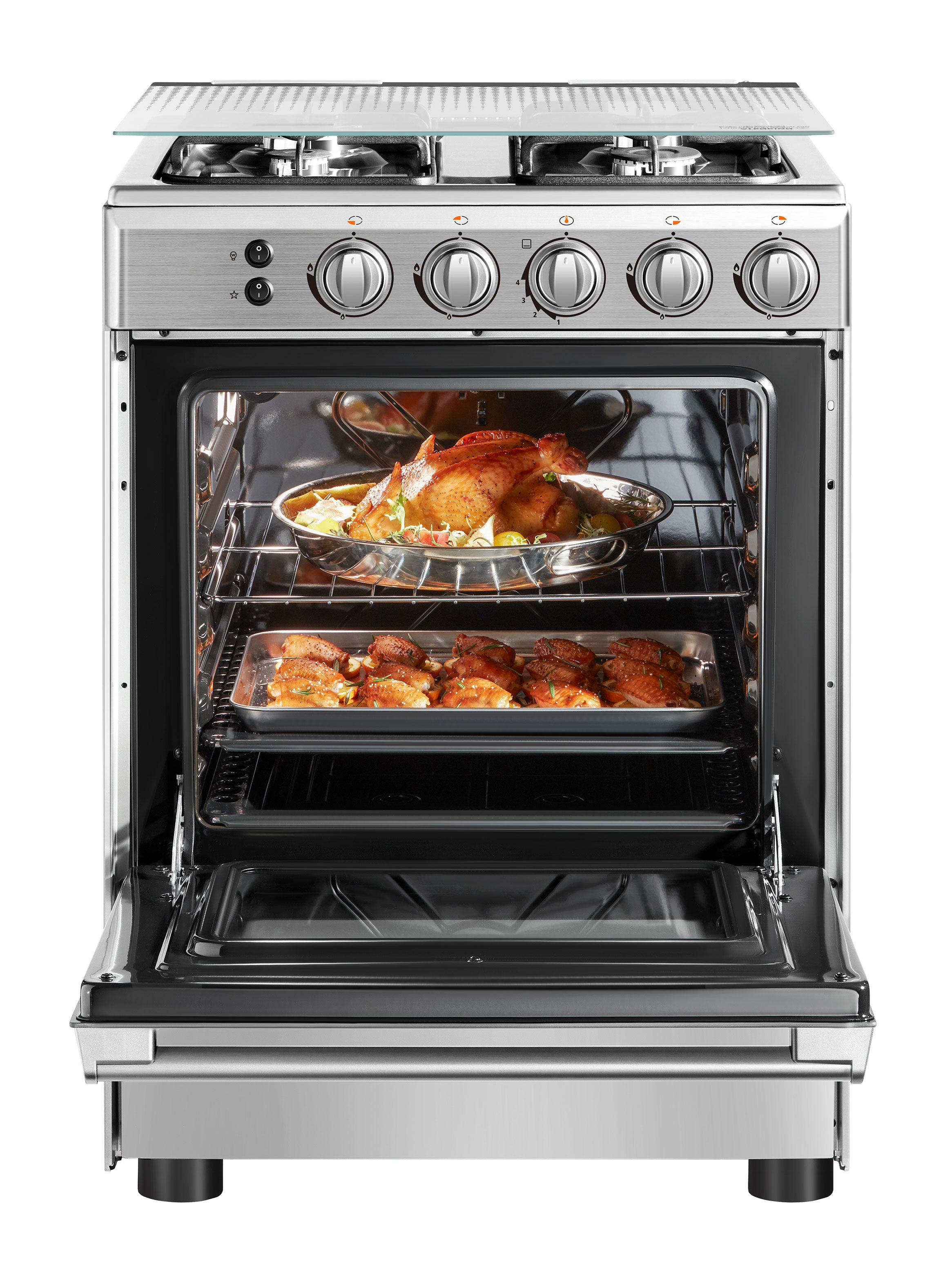 Cocina a Gas 4 Quemadores Color Silver MCG-4QSG24NS-2