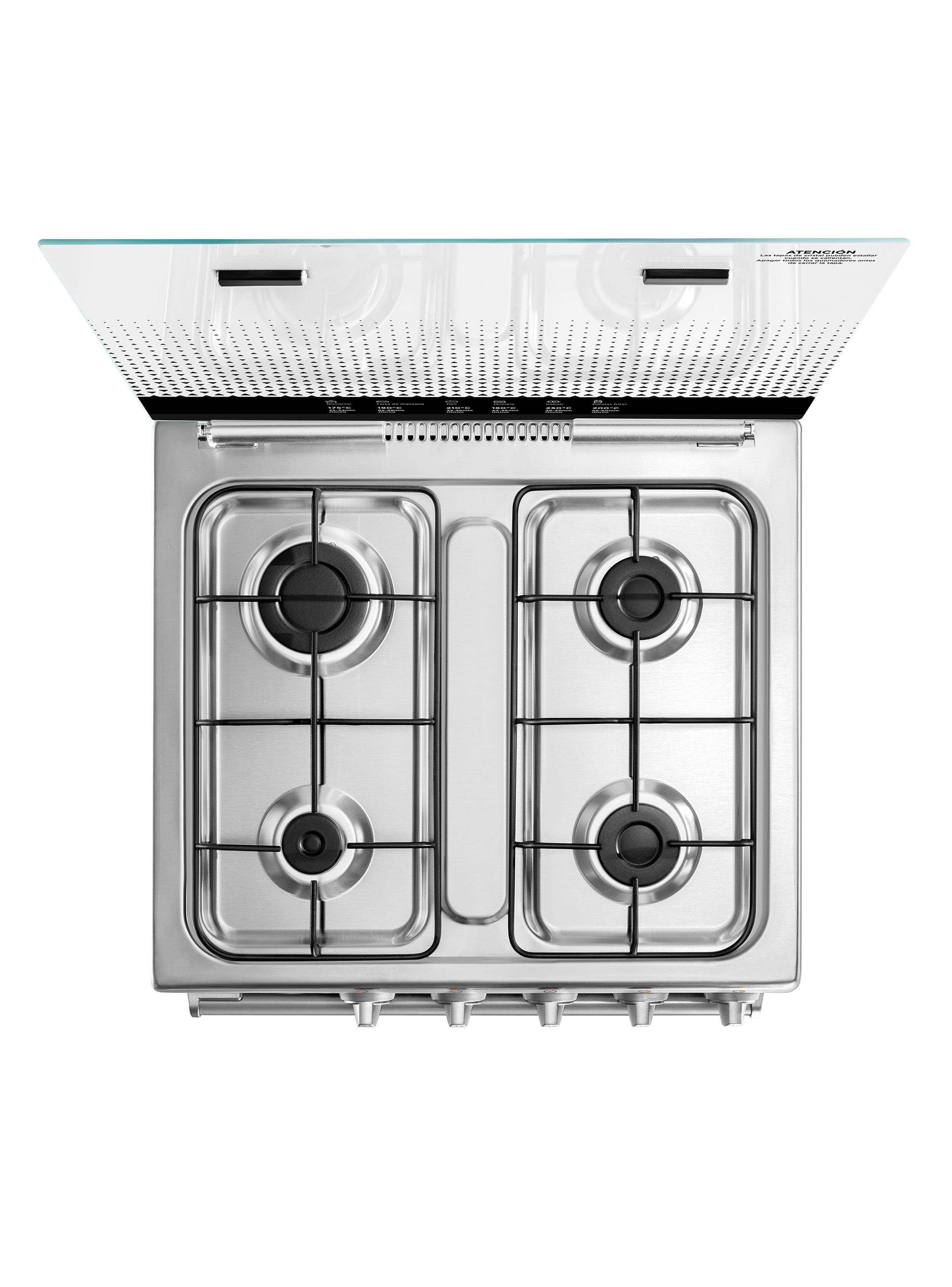 Cocina a Gas 4 Quemadores Color Silver MCG-4QSG24NS-5