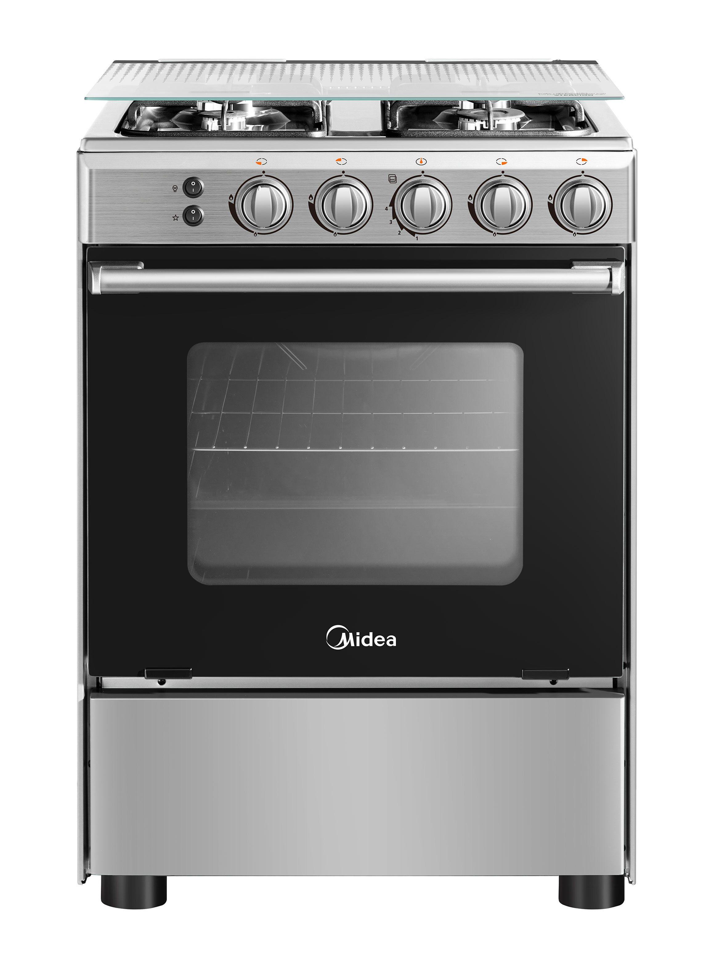 Cocina a Gas 4 Quemadores Color Silver MCG-4QSG24NS-0
