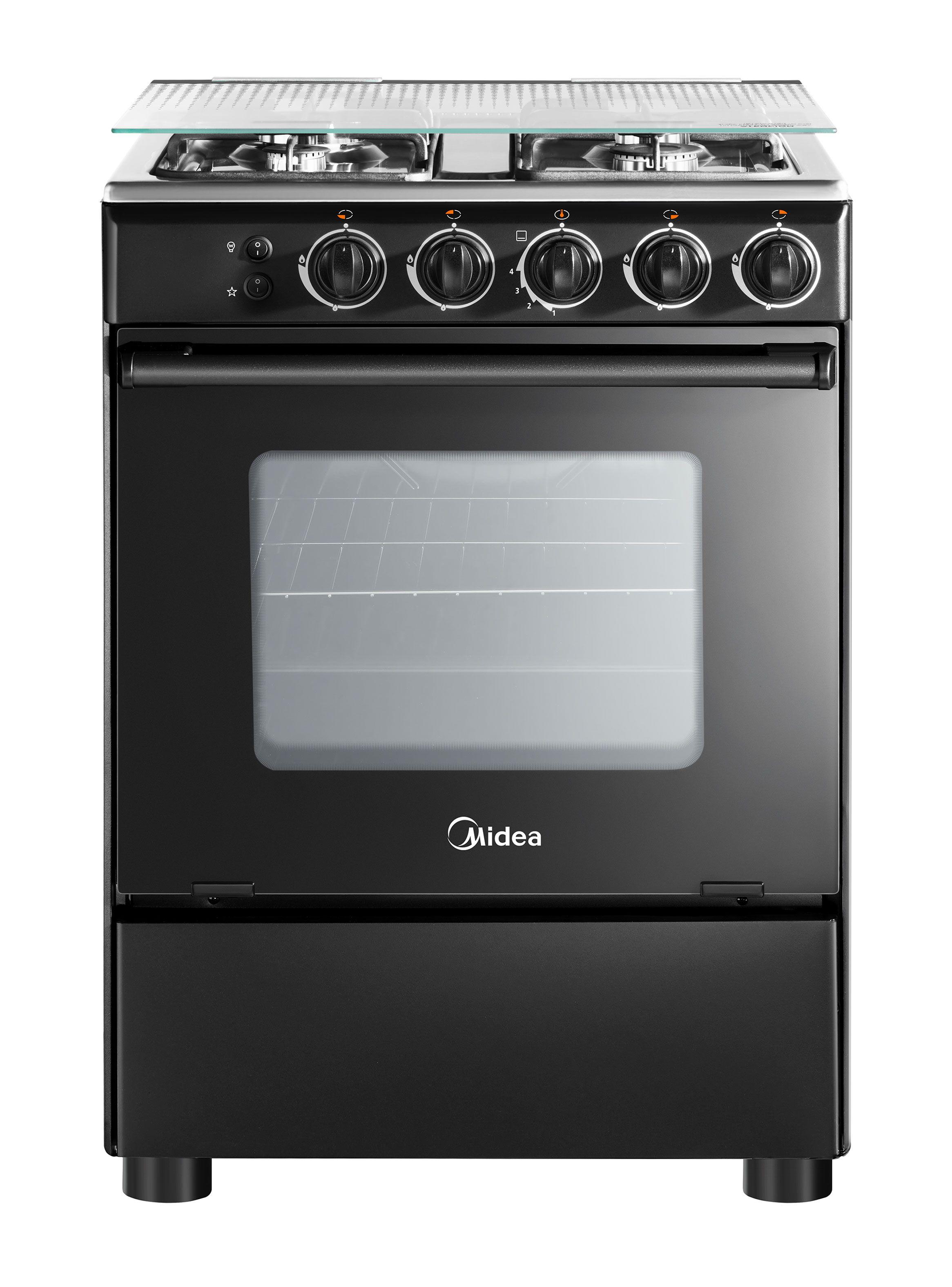 Cocina a Gas 4 Quemadores MCG-4QSG24NSBK-0