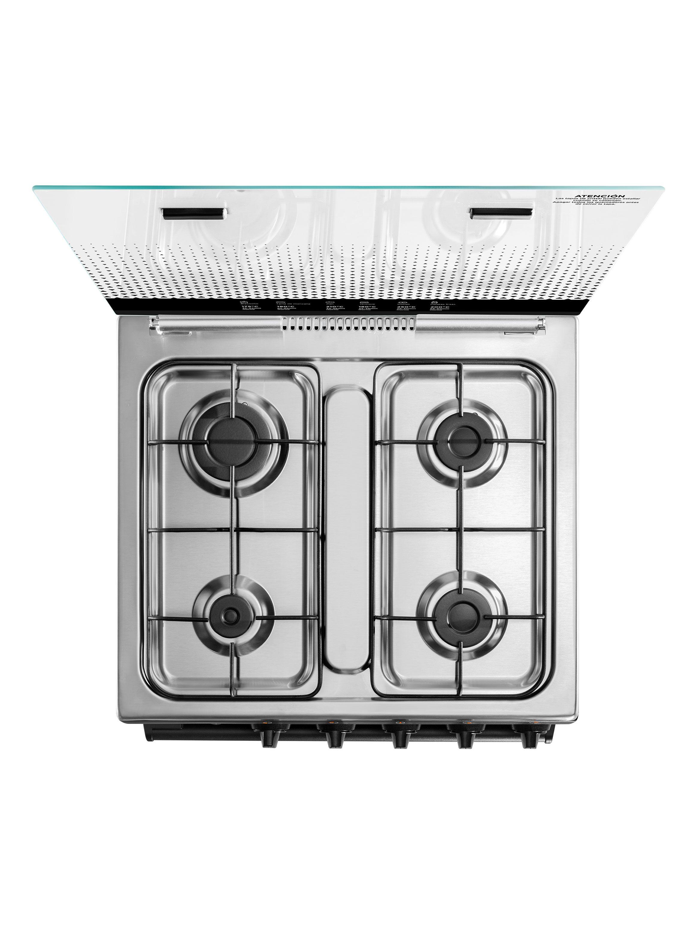 Cocina a Gas 4 Quemadores MCG-4QSG24NSBK-4