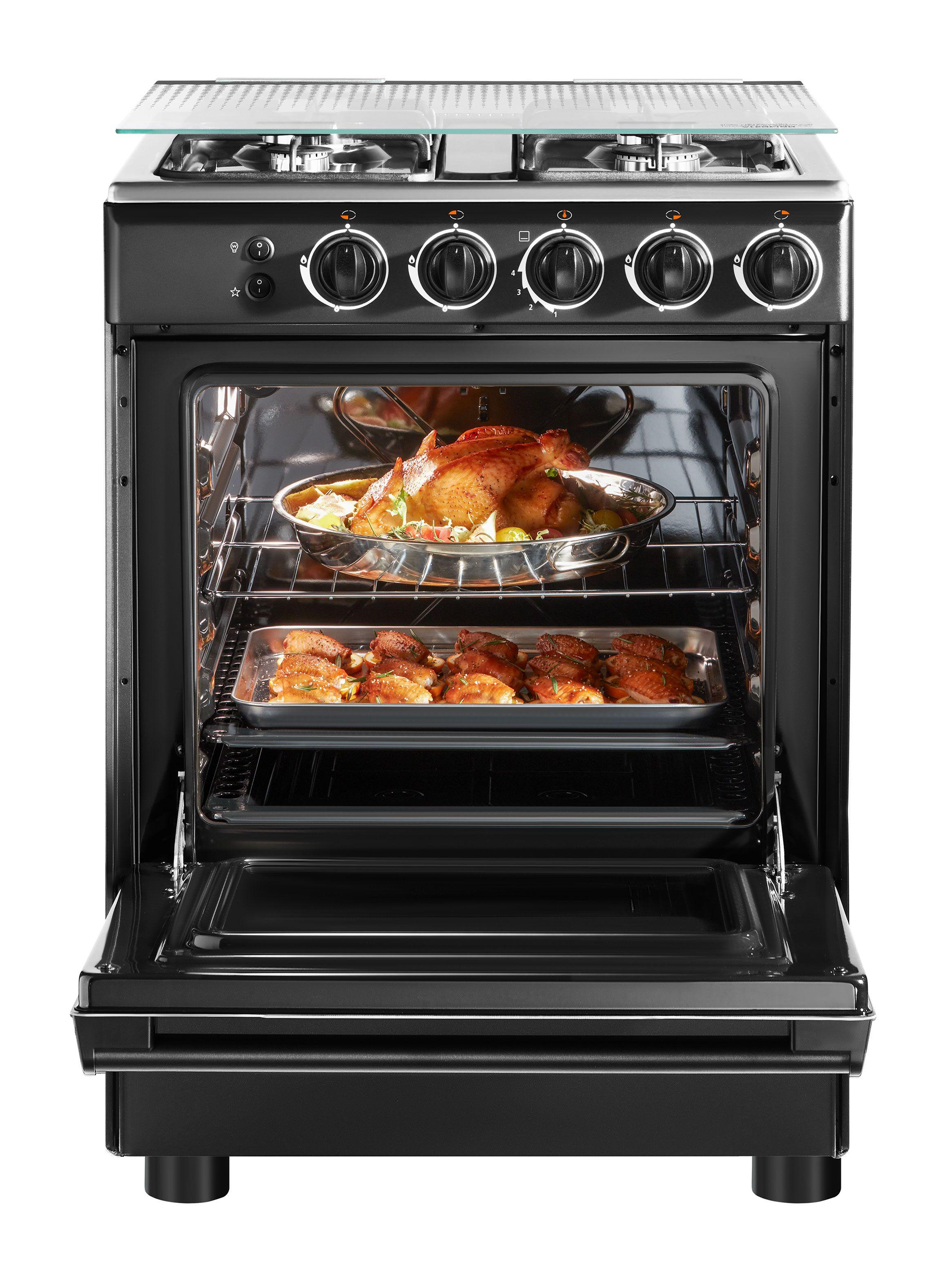 Cocina a Gas 4 Quemadores MCG-4QSG24NSBK-1