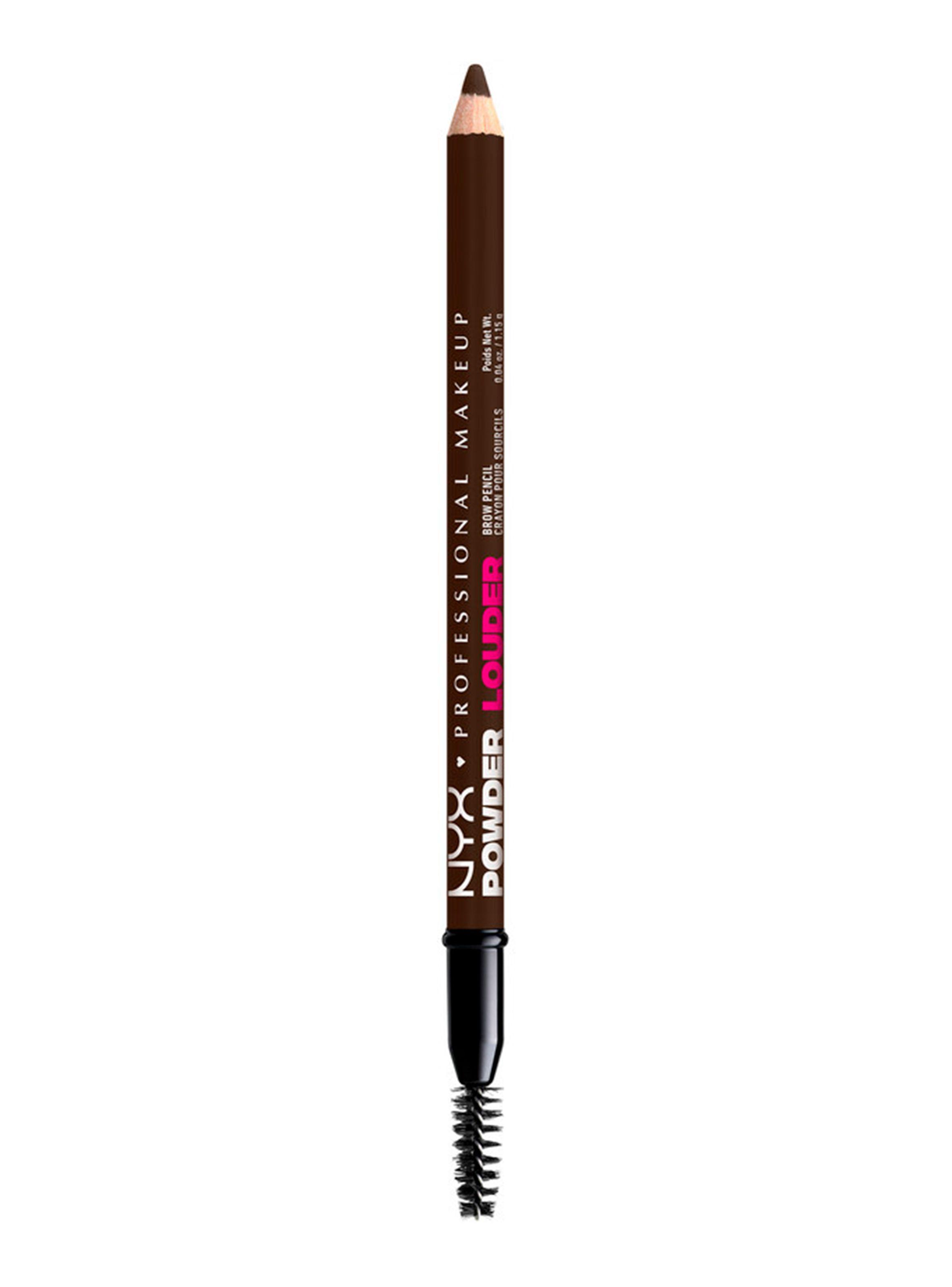 Lápiz de Cejas Nyx Powder Louder Brow Pencil Deep Brown 1.15 g-2