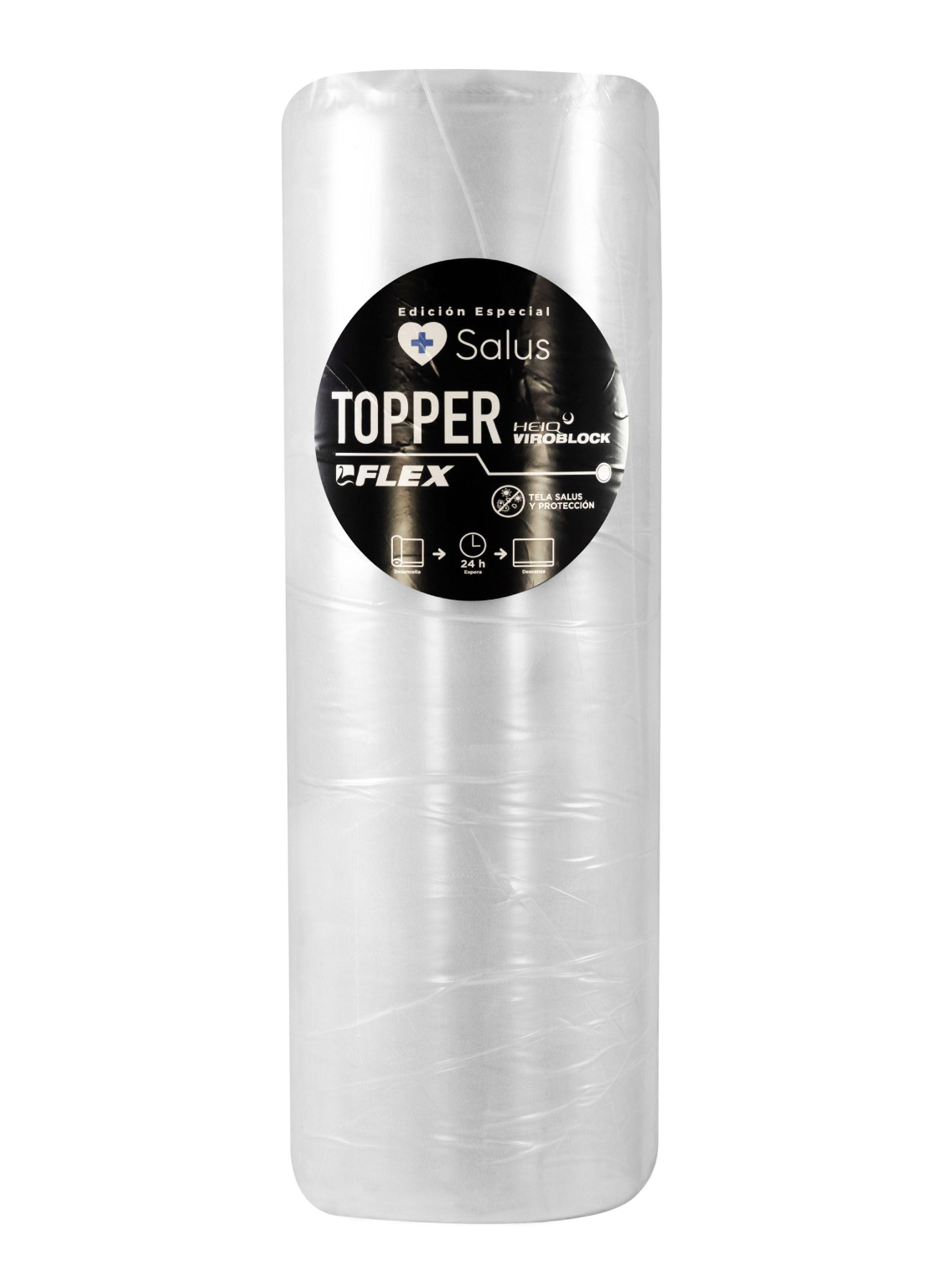 Topper Enrollado Salus 1.5 Plazas + Almohada Salus-4