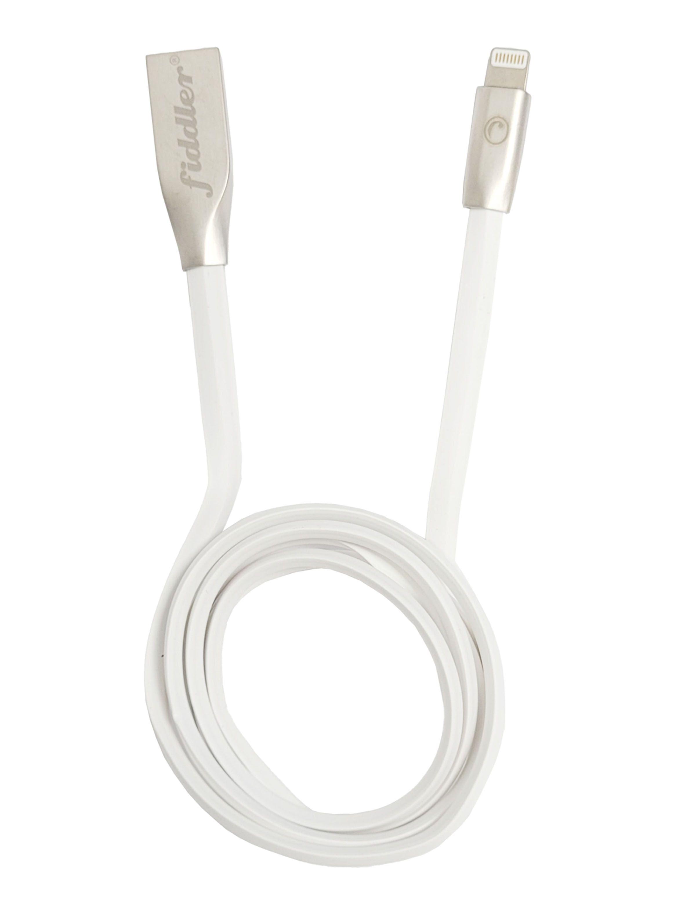Cable Plano Lightning 2.0A Blanco-2