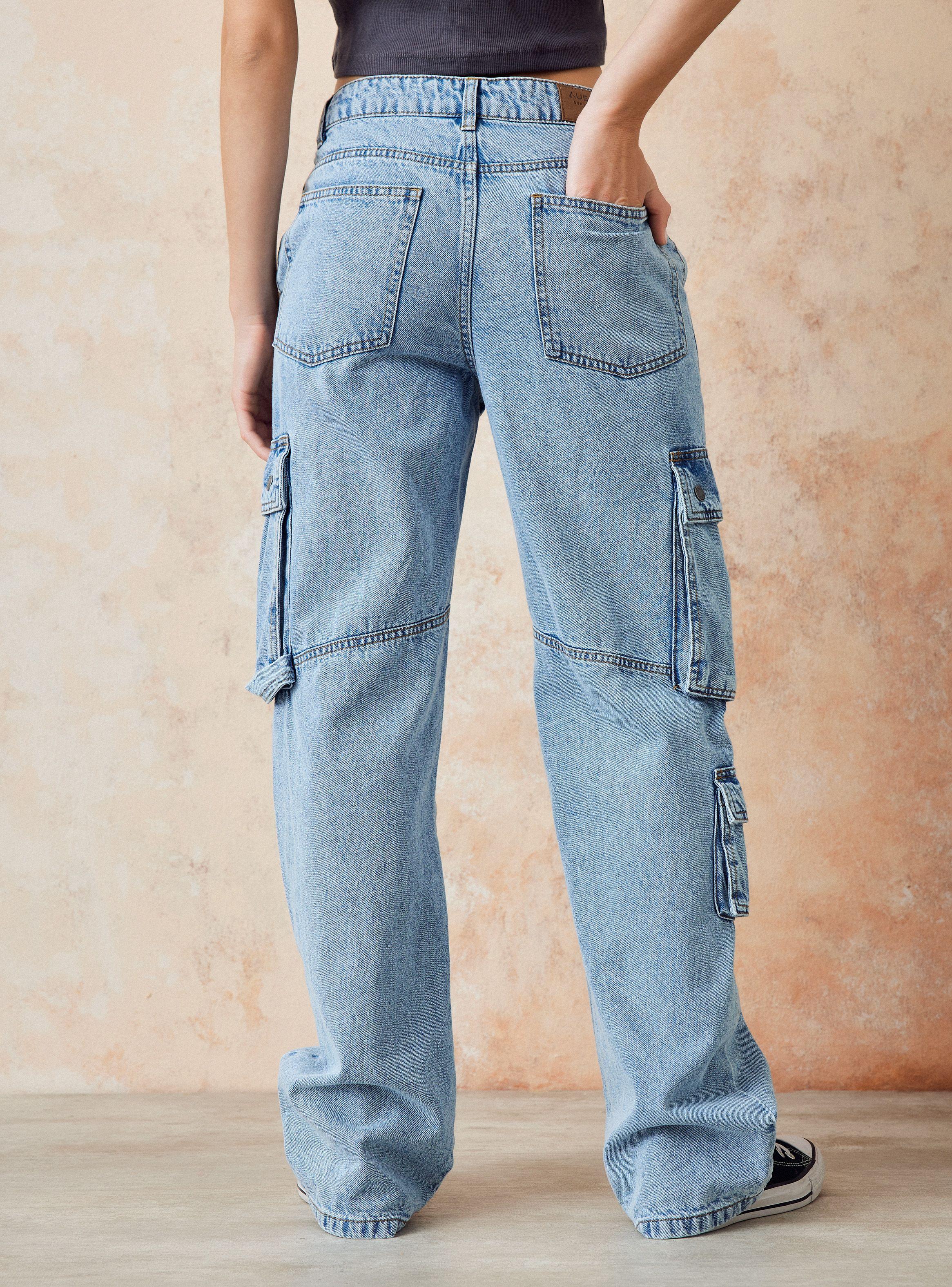 Jeans Bolsillos Cargo-1