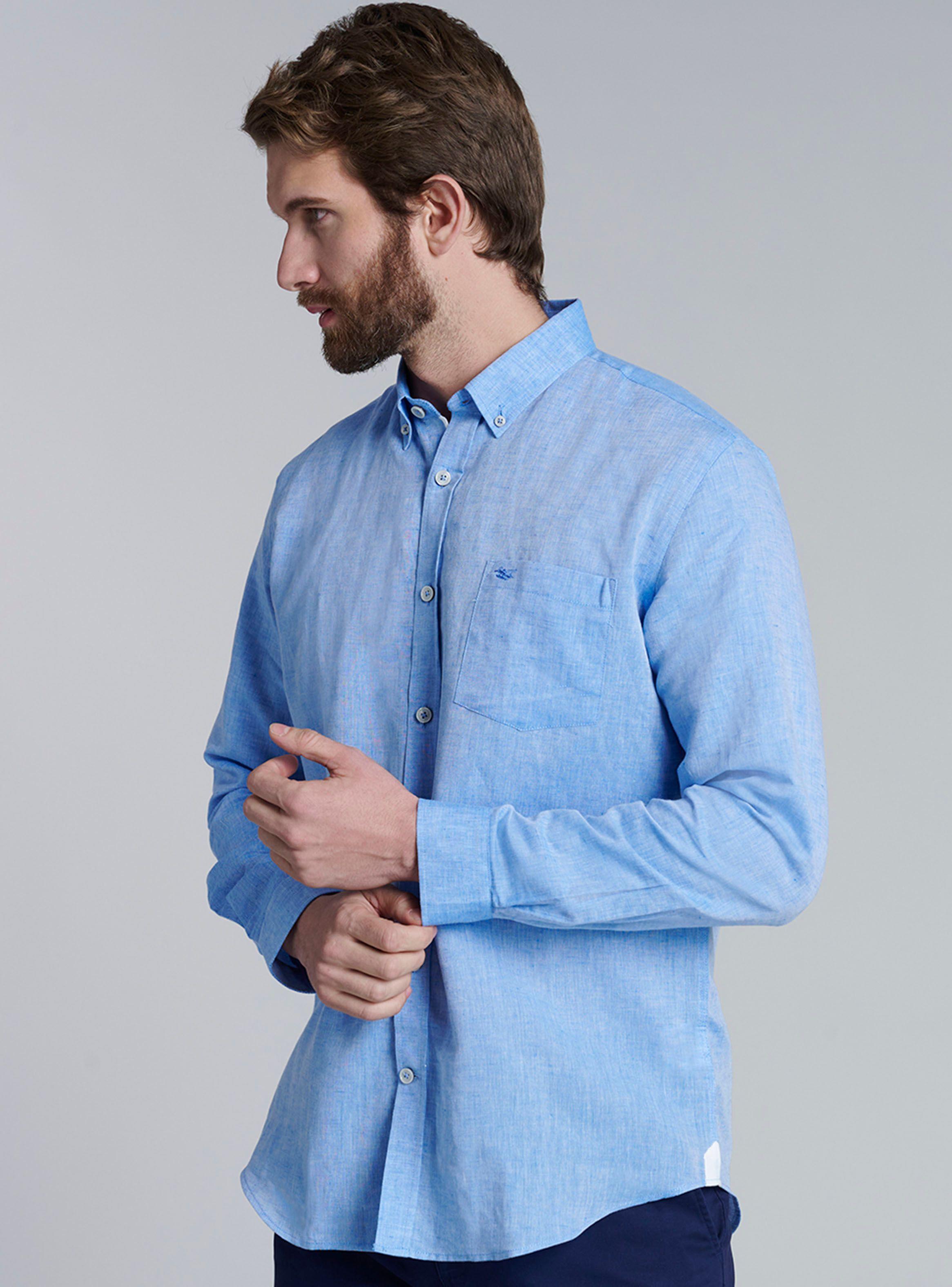 Camisa Sport Lino Regular Fit-0