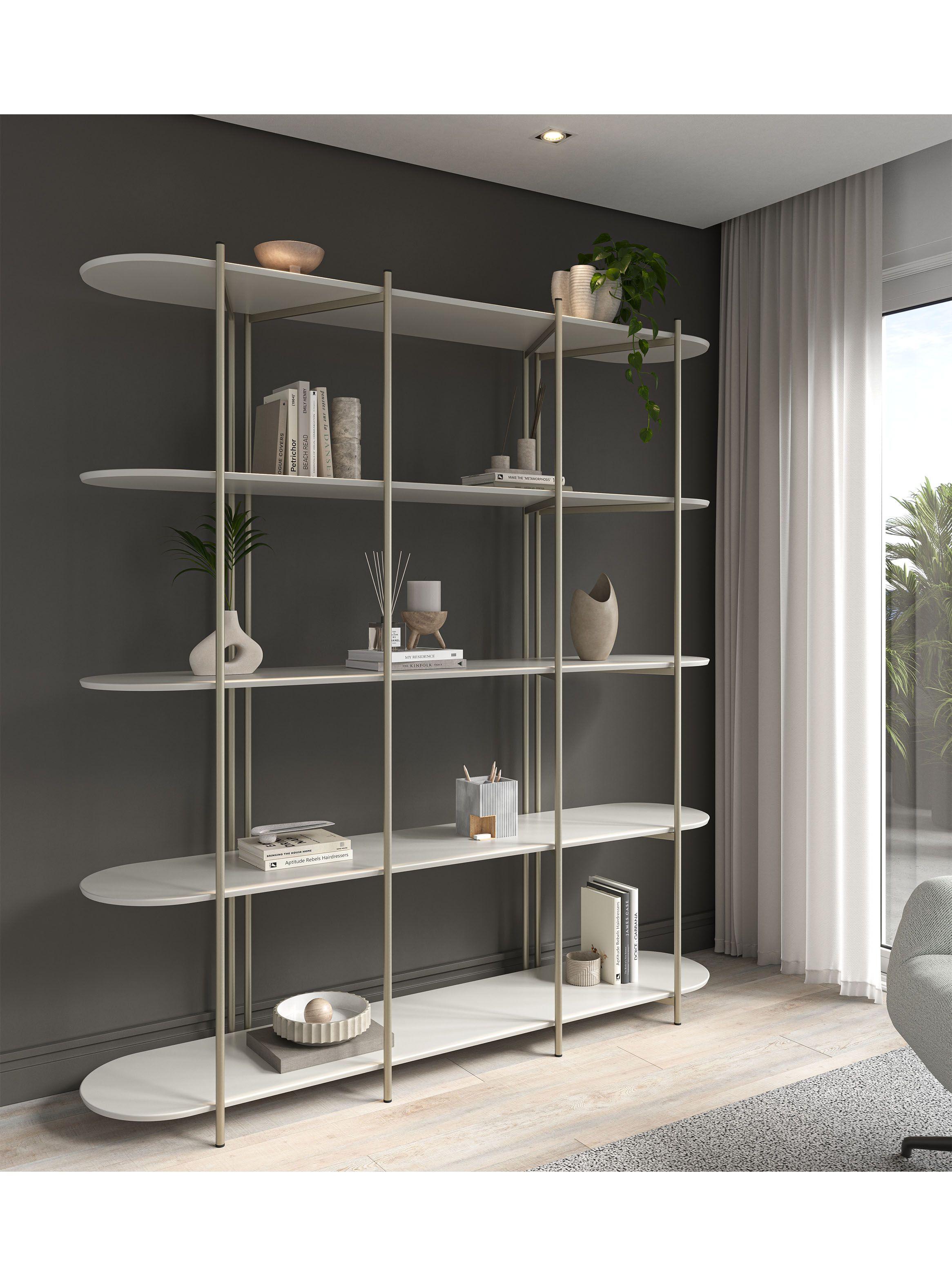 Estante Enya 5 Repisas Off White-4