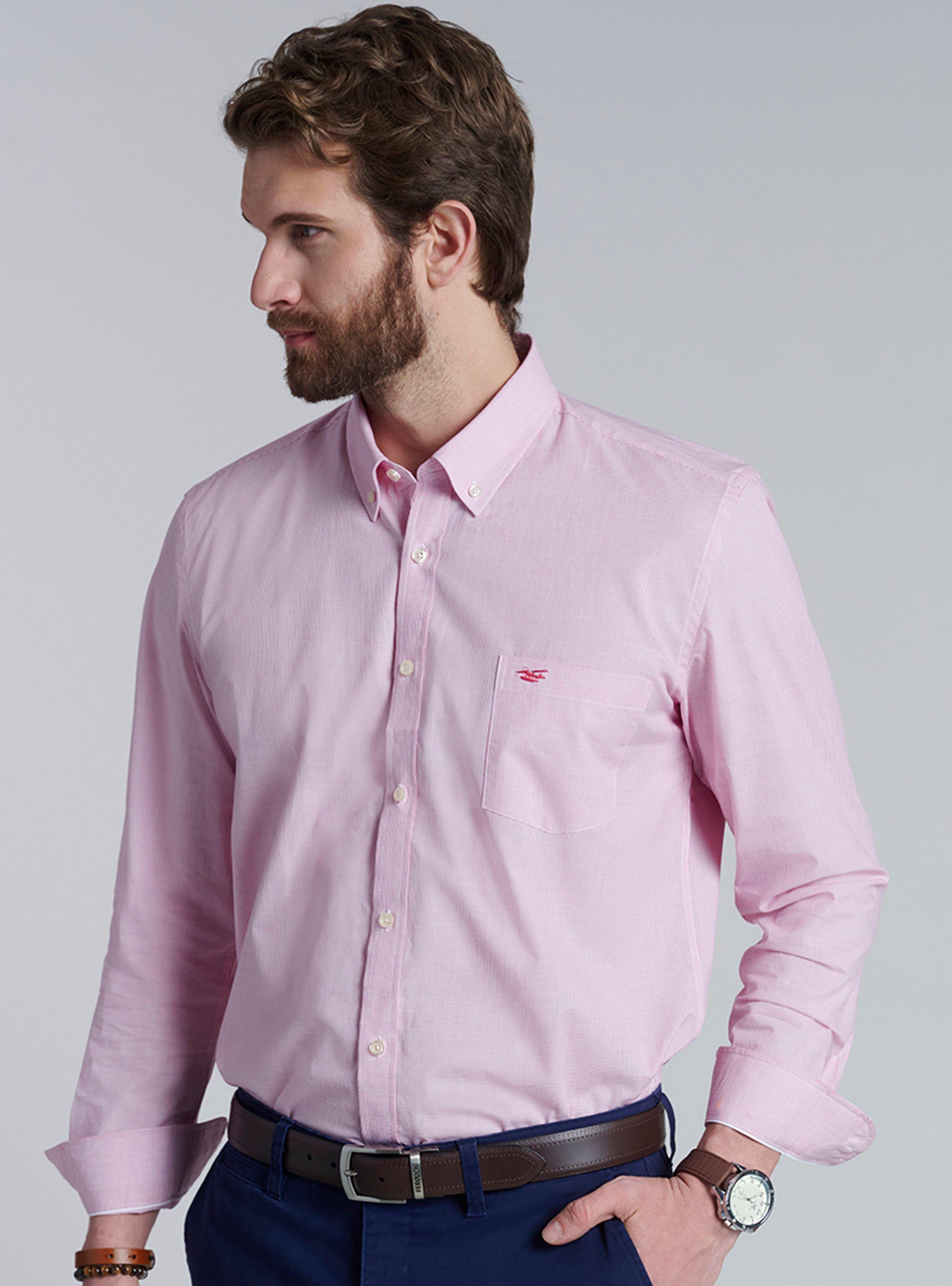 Camisa Mini Check Houston Slim Fit-0