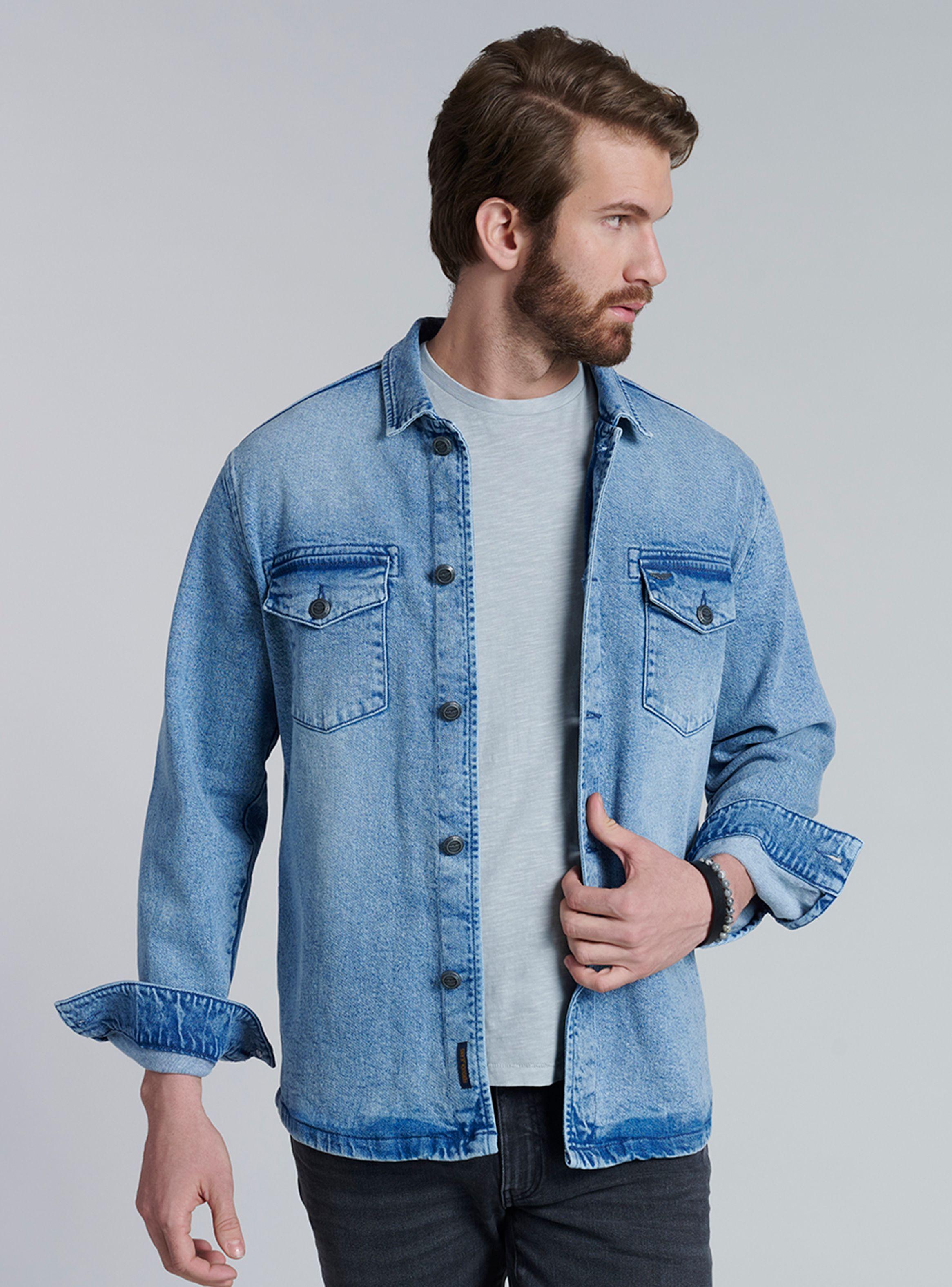 Overshirt Denim Slim Fit-0