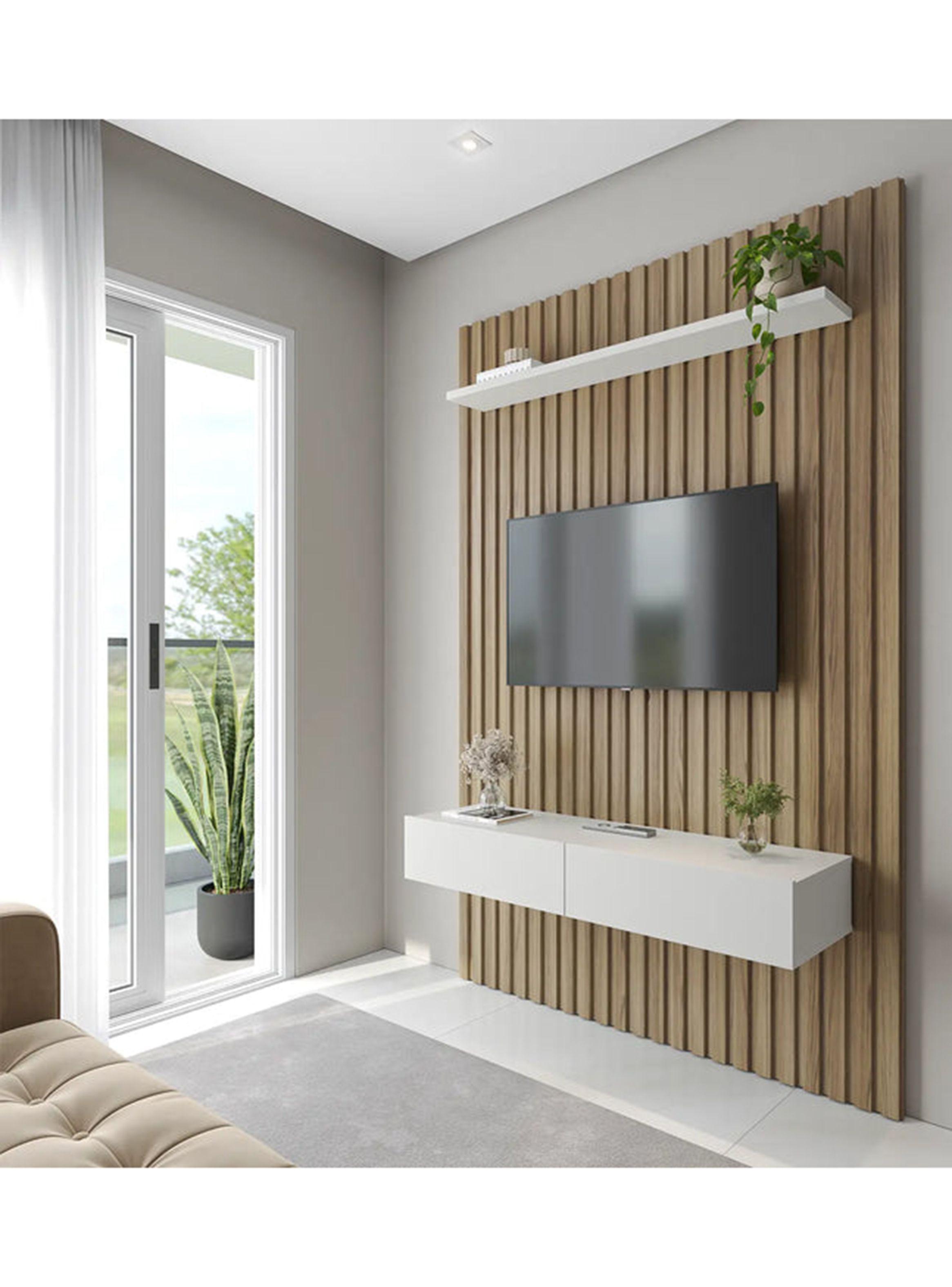 Panel TV Aspen 50" Castaño Off White-4