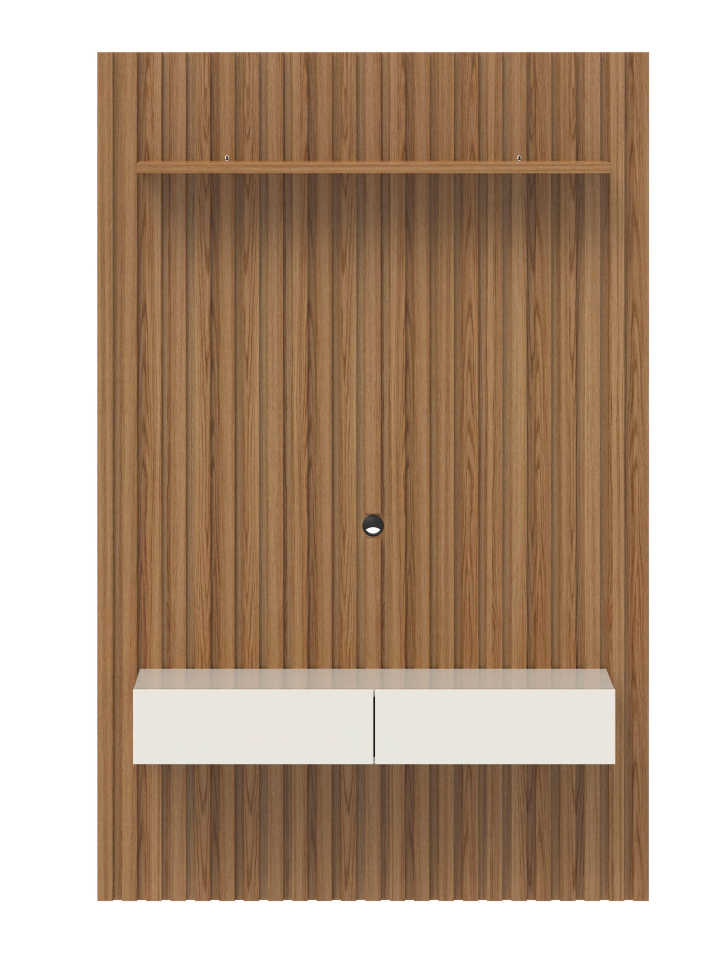 Panel TV Aspen 50" Castaño Off White-0