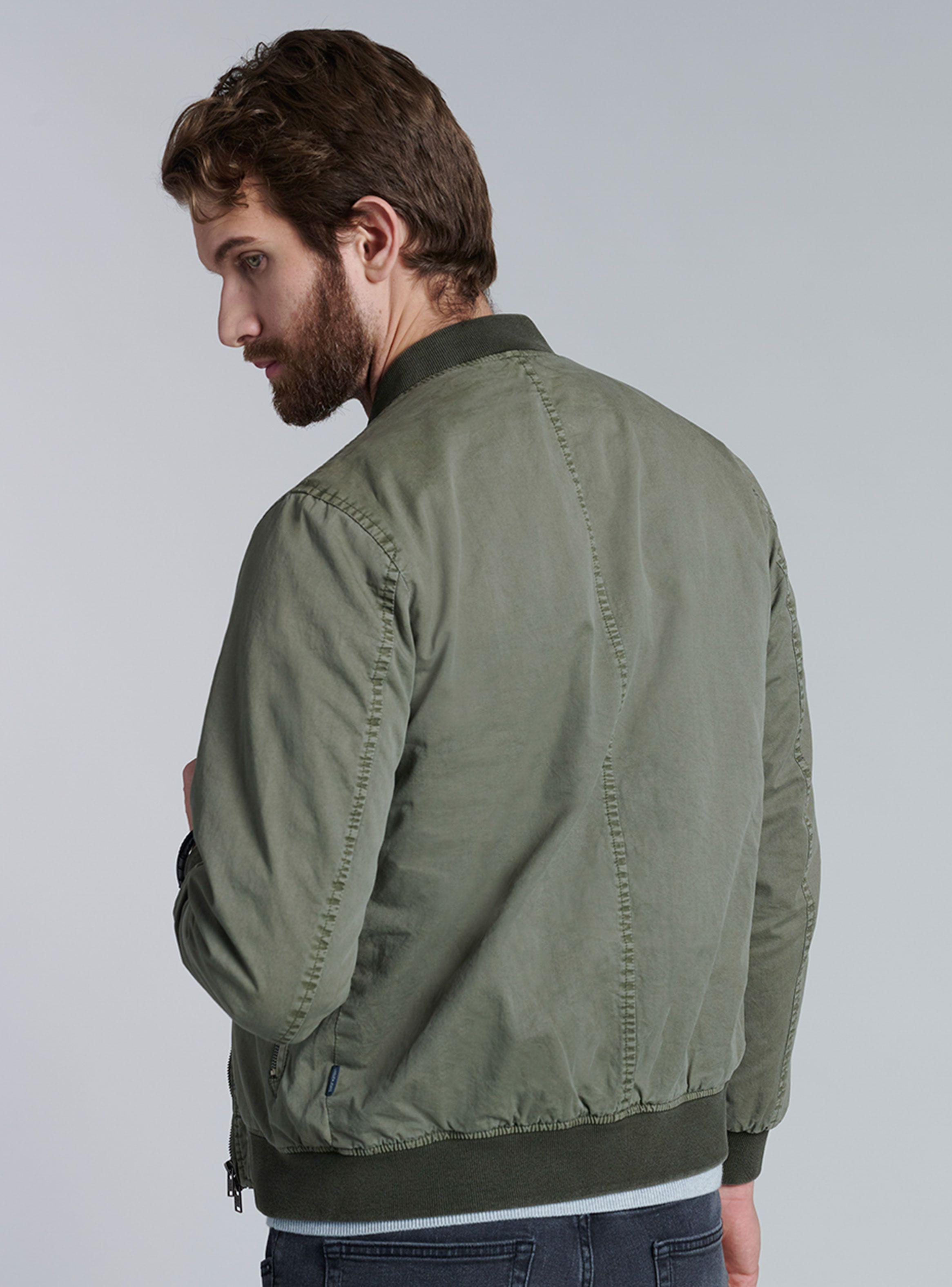 Chaqueta Bomber Garment Dyed Fj Slim Fit-1