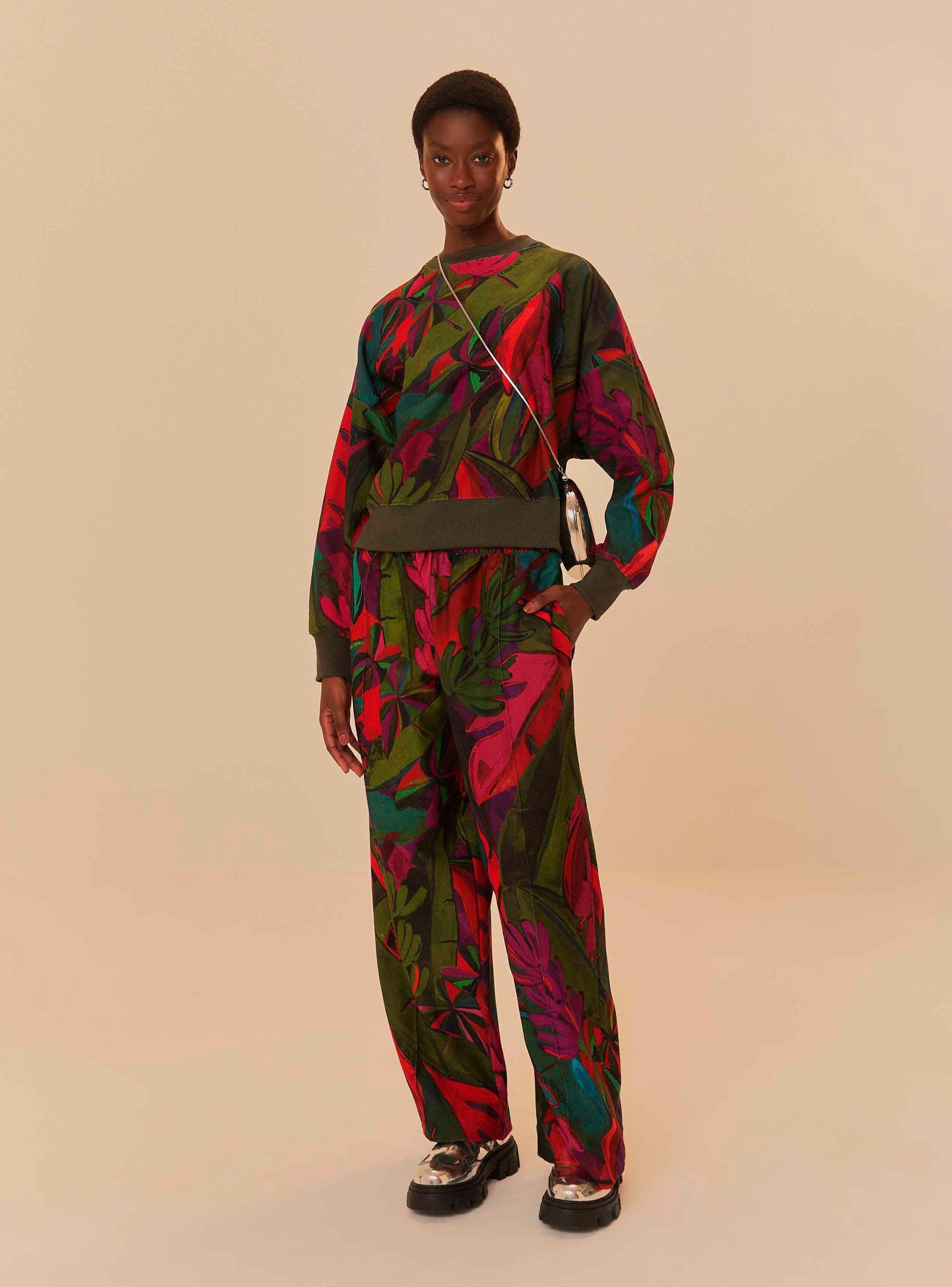 Polerón con Diseño de Hojas-0