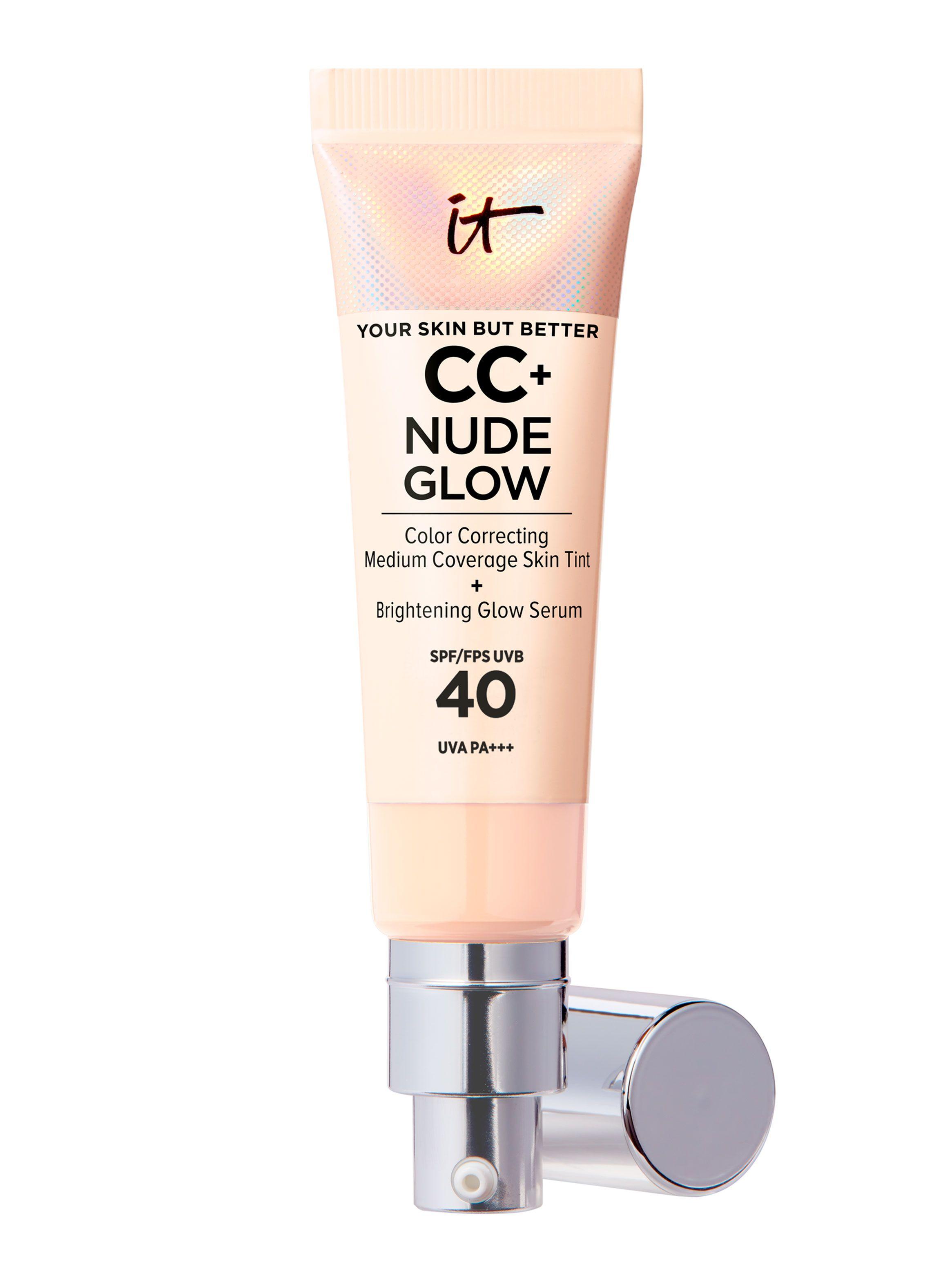 Base de Media Cobertura CC + Nude Glow Fair Light con SPF 40-0