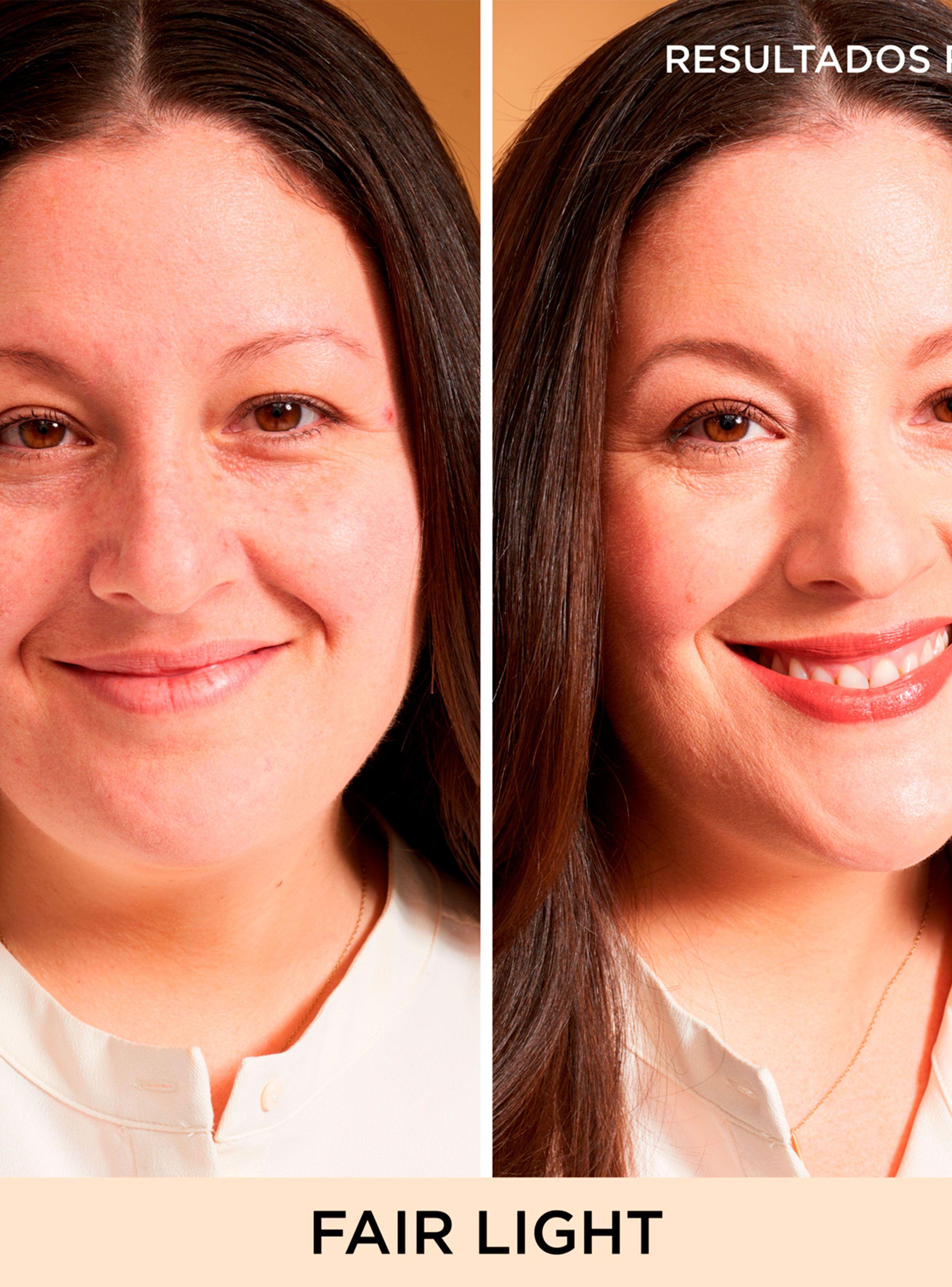 Base de Media Cobertura CC + Nude Glow Fair Light con SPF 40-2