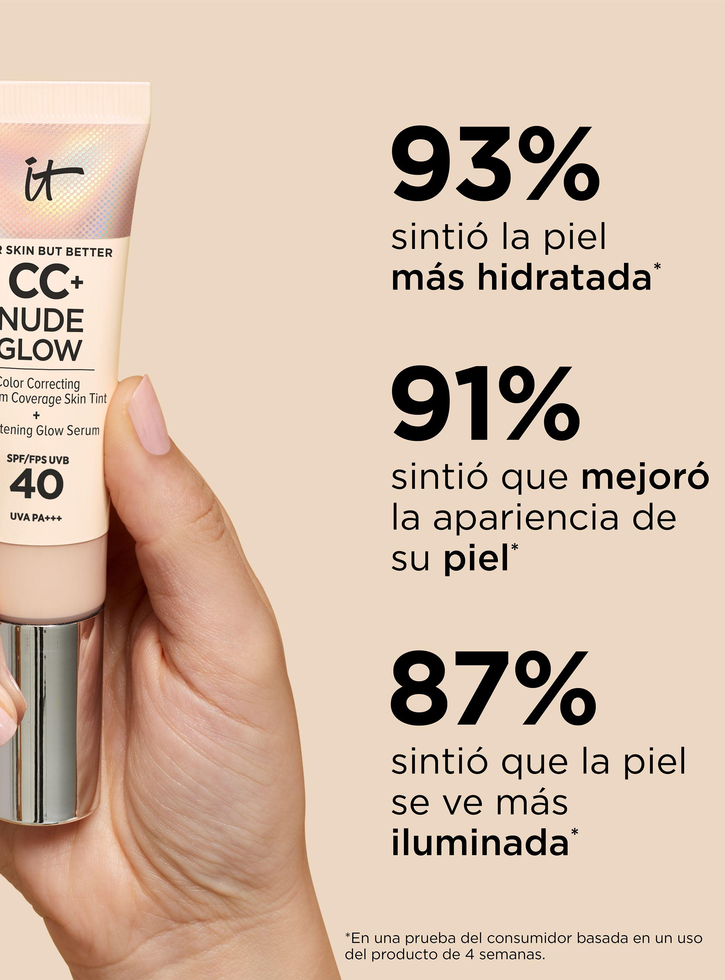 Base de Media Cobertura CC + Nude Glow Light Medium con SPF 40-5