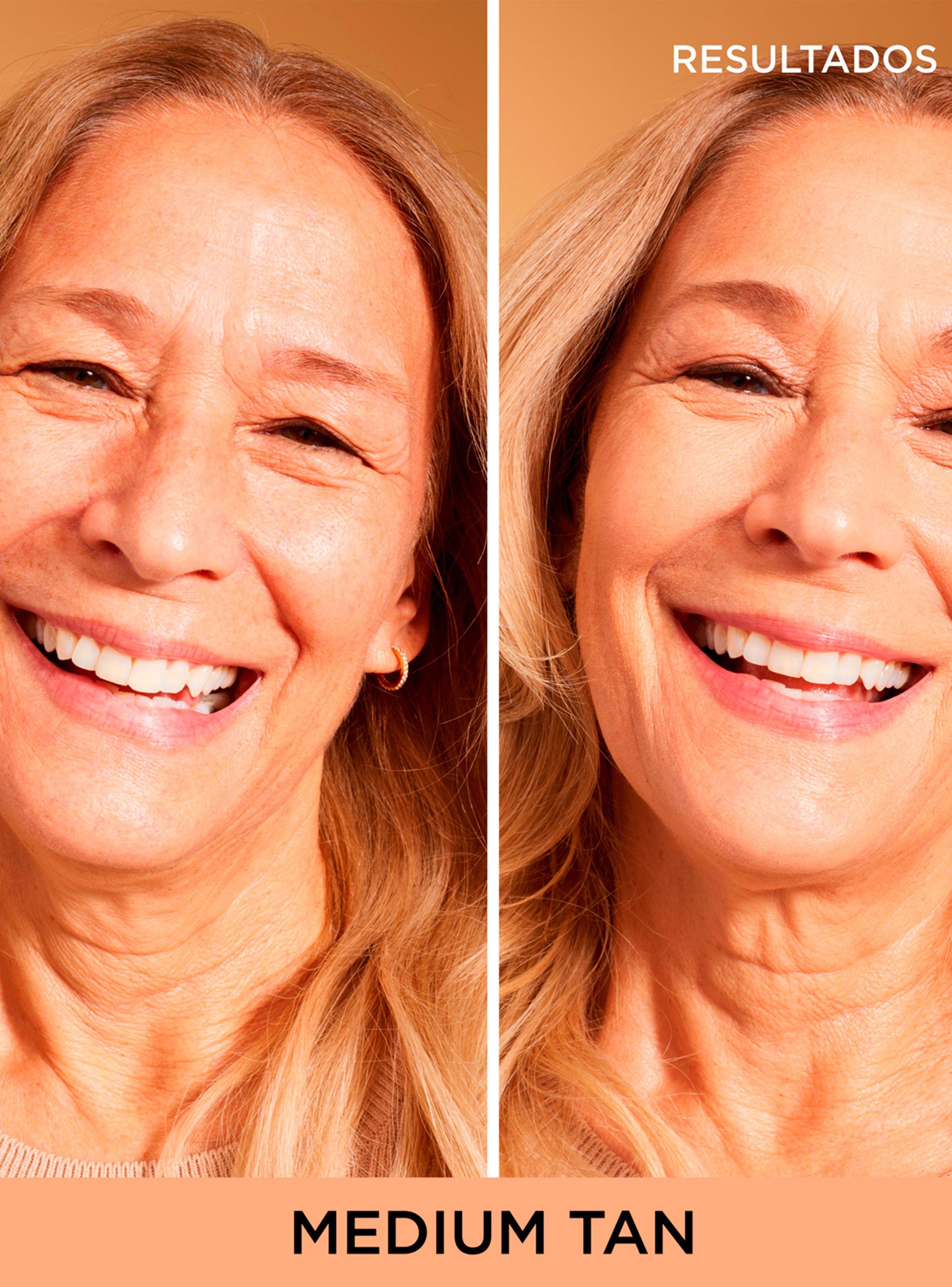 Base de Media Cobertura CC + Nude Glow Medium Tan con SPF 40-2