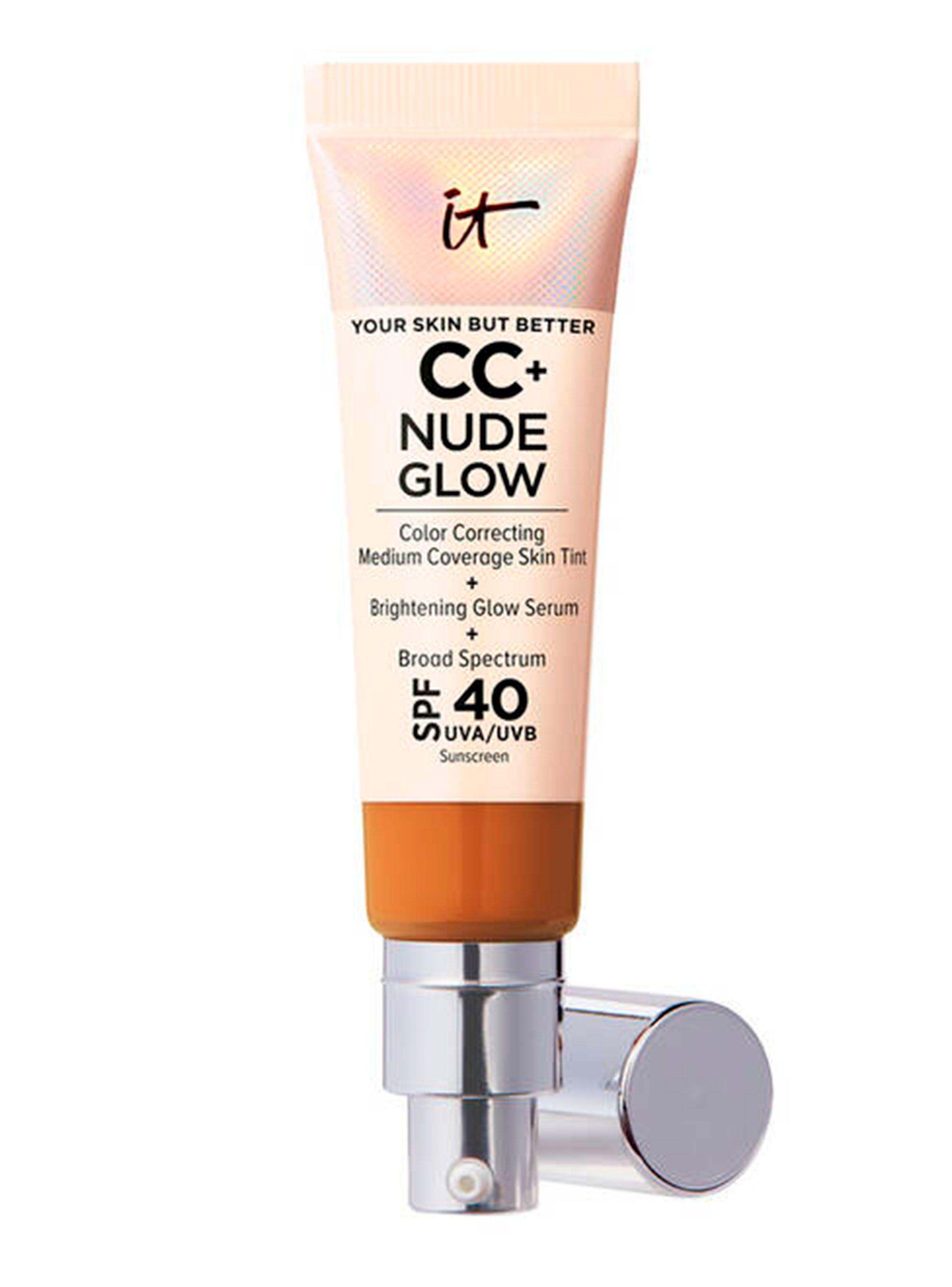 Base de Media Cobertura CC + Nude Glow Rich con SPF 40-0