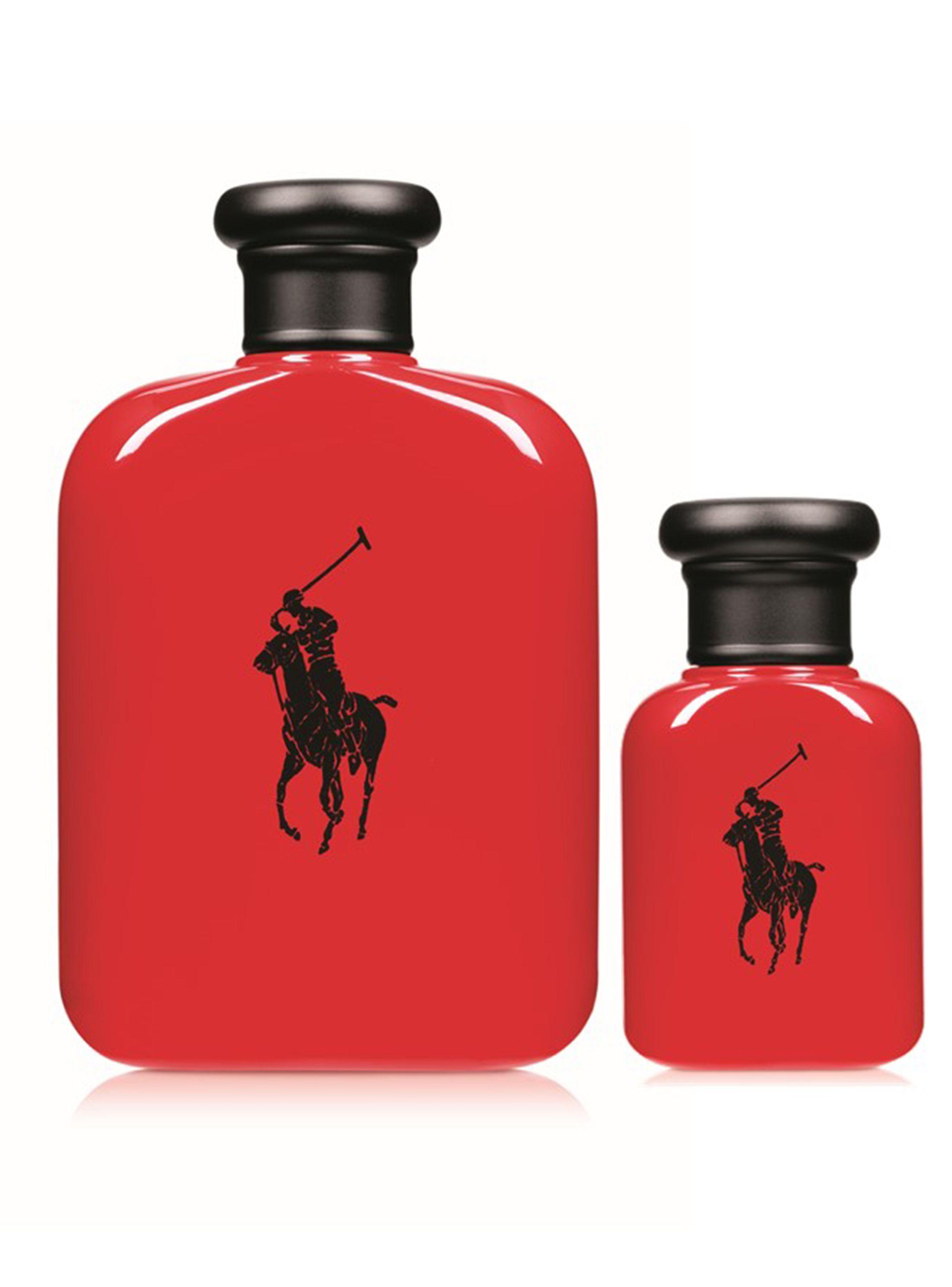Set Perfume Polo Red EDT Hombre 125 ml + EDT 40 ml + After Shave Balm + Hair & Body Wash-1