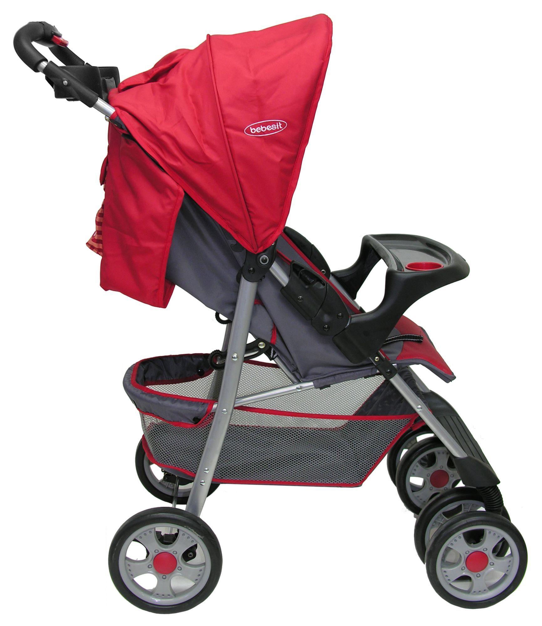 Coche Travel System Lisboa Rojo Bebesit-3