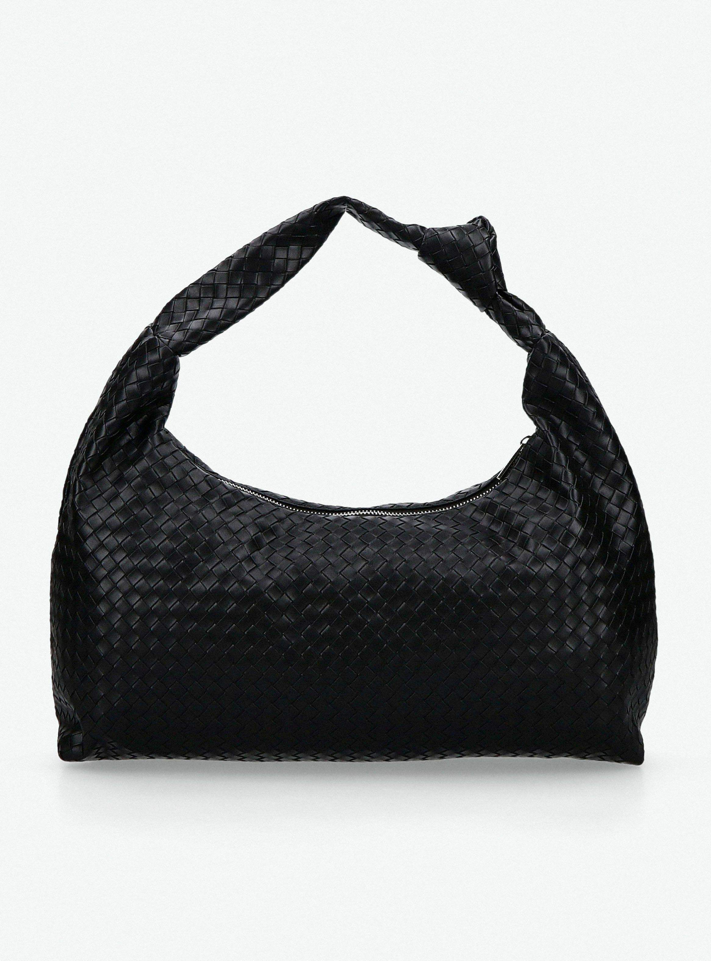 Cartera de Hombro Efecto Trenzado-3