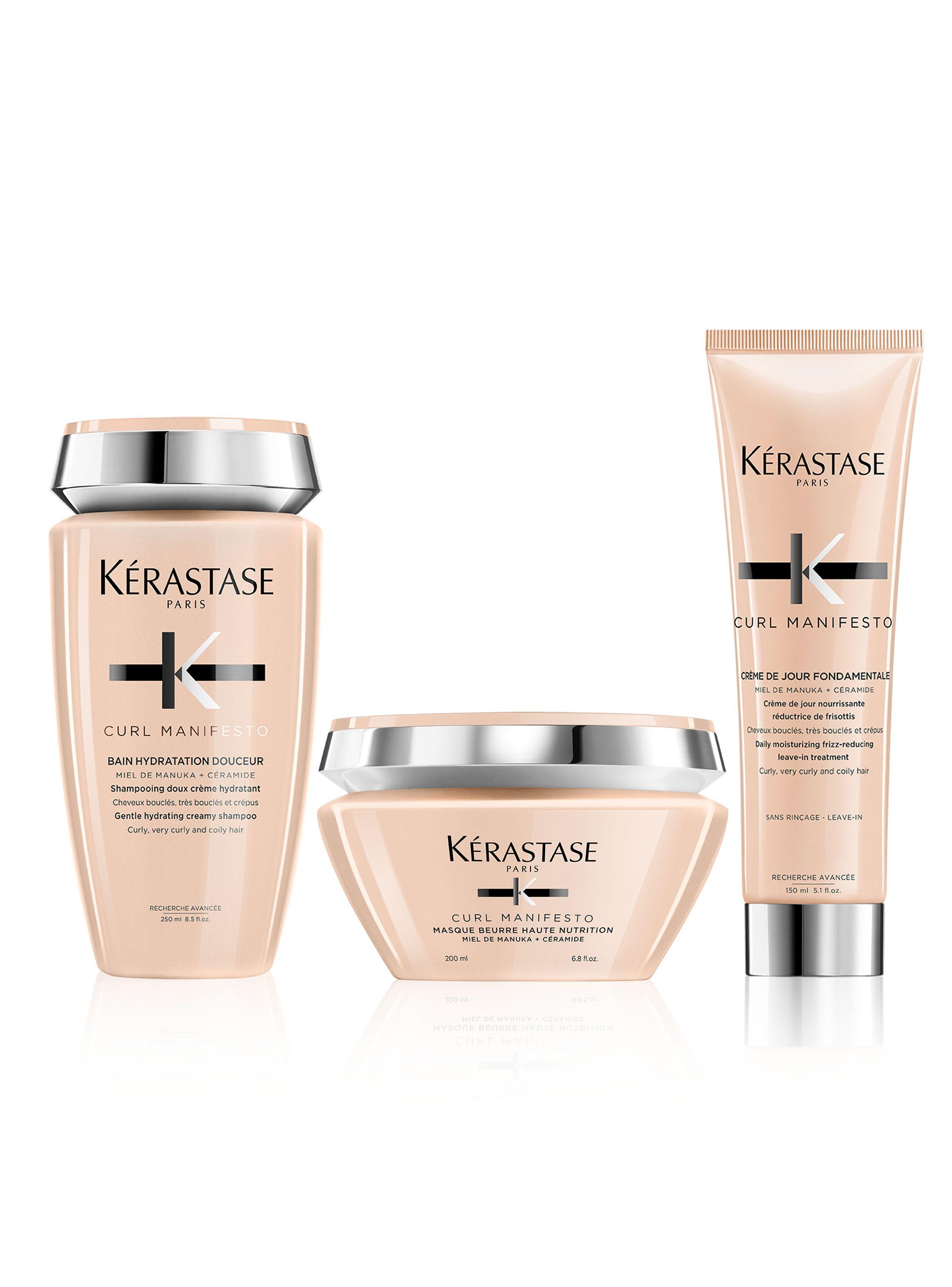 Set Hidratación Cabello Rizado Curl Manifesto Shampoo 250ml + Máscara 200ml + Crema 150ml-0