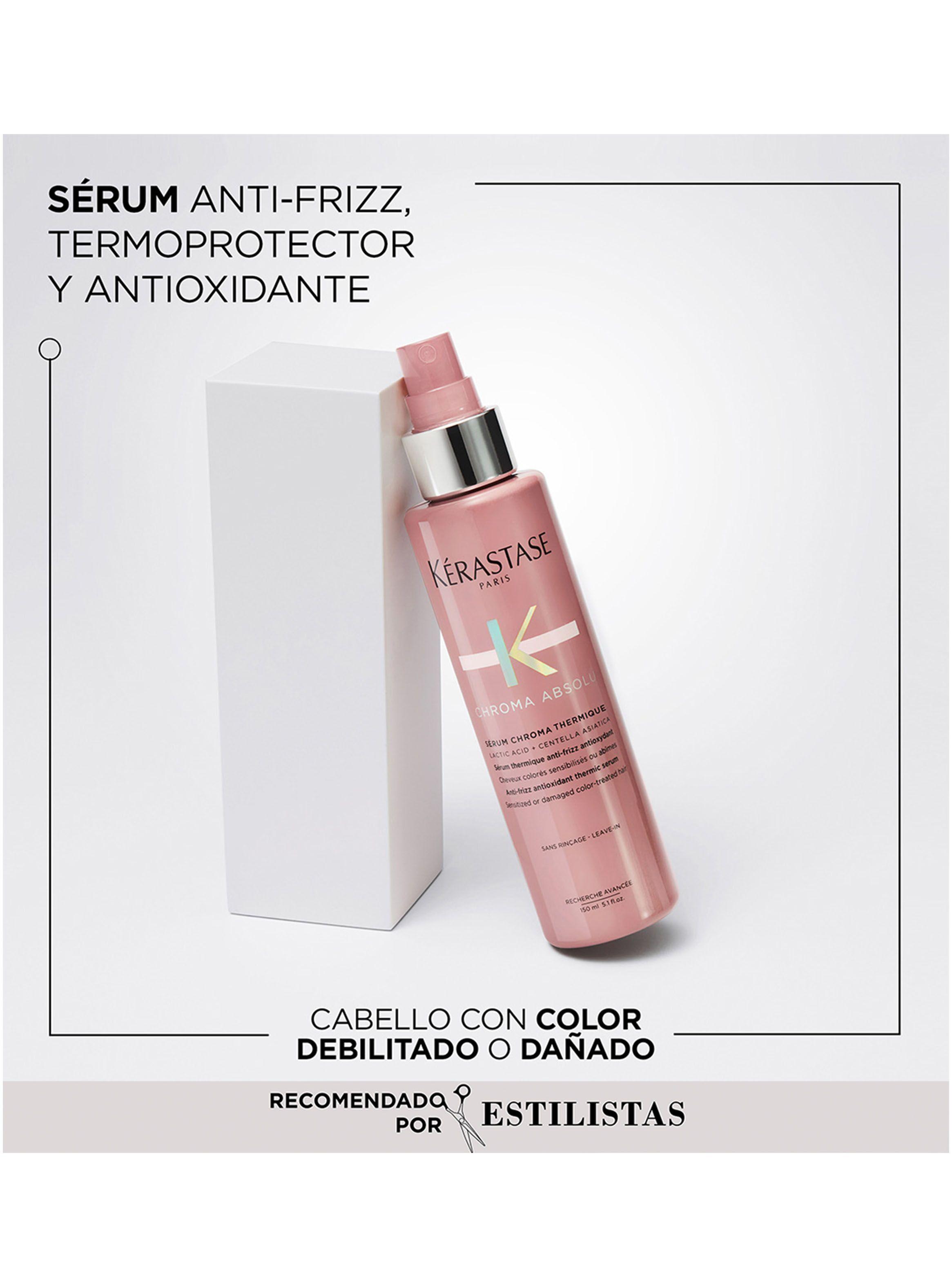 Set Reparación Cabello con Color Chroma Absolu Shampoo 250ml + Máscara 200ml + Spray Termoprotector 150ml-4