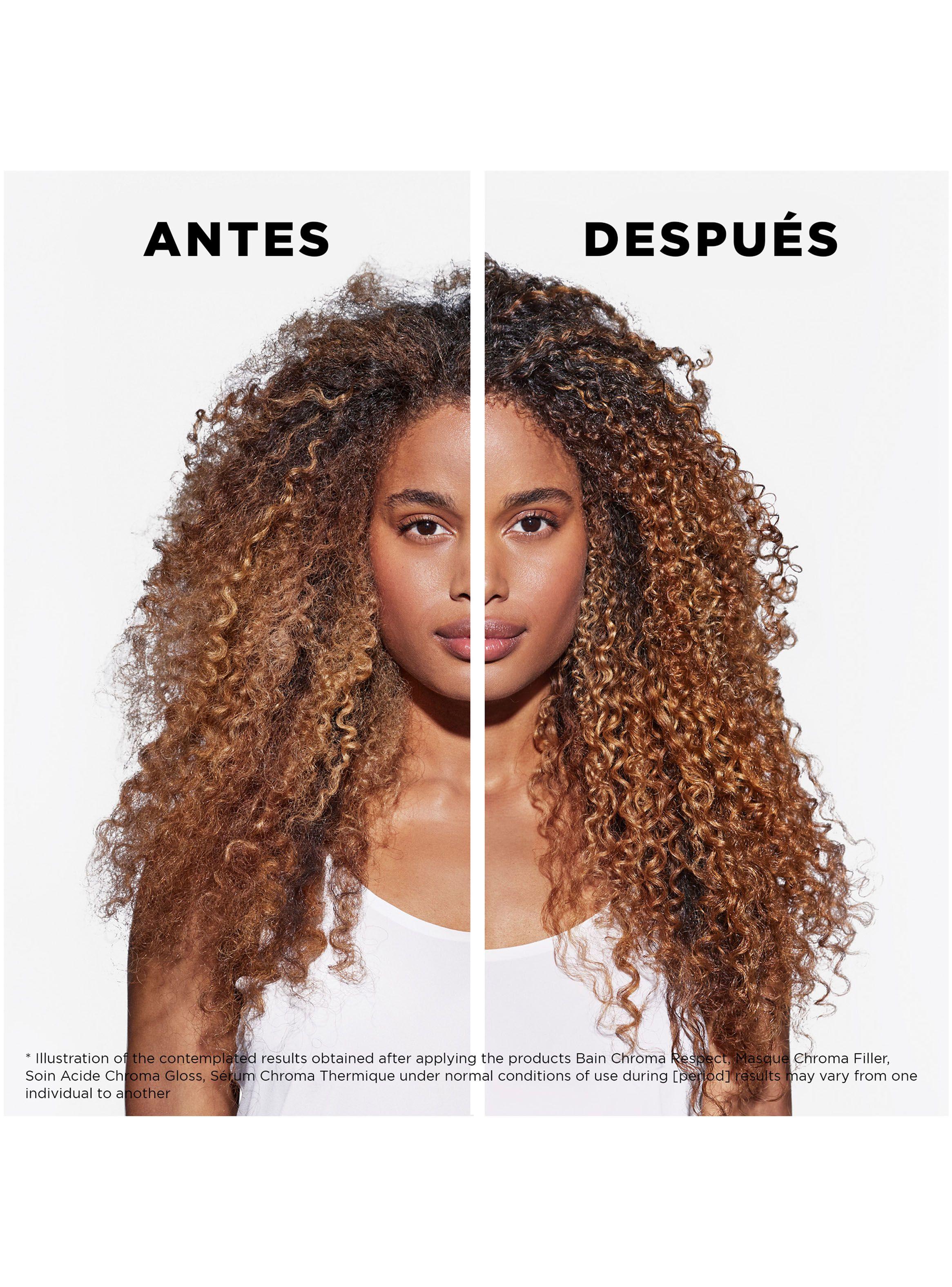 Set Reparación Cabello con Color Chroma Absolu Shampoo 250ml + Máscara 200ml + Spray Termoprotector 150ml-3