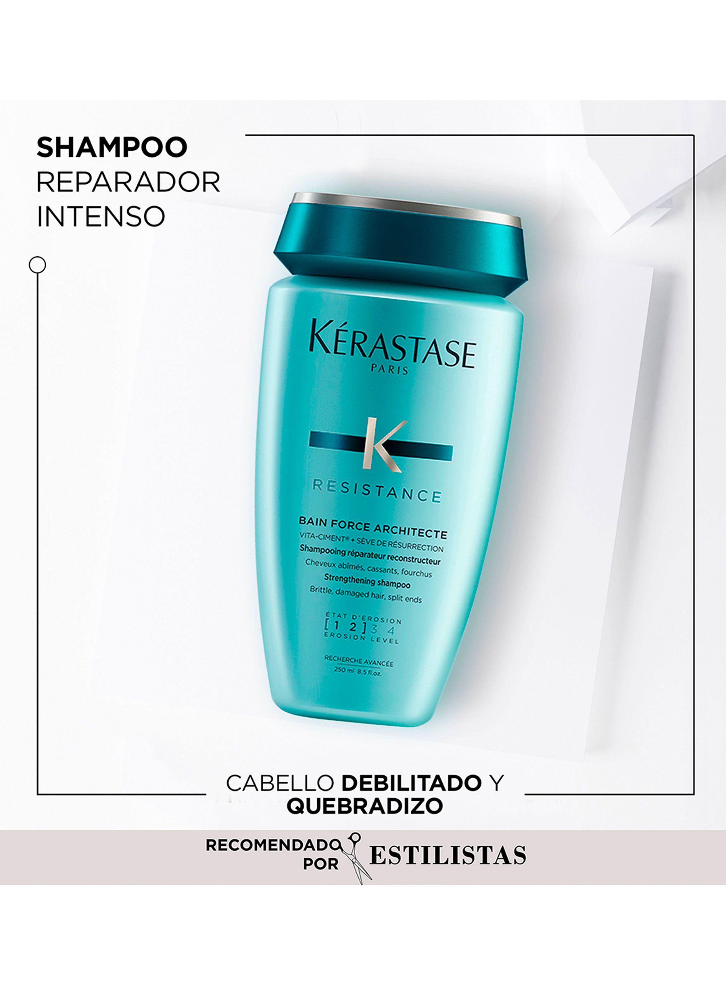 Set Reparación Cabello Debilitado Resistance Shampoo 250ml + Máscara 200ml + Crema Termoprotectora 150ml-2