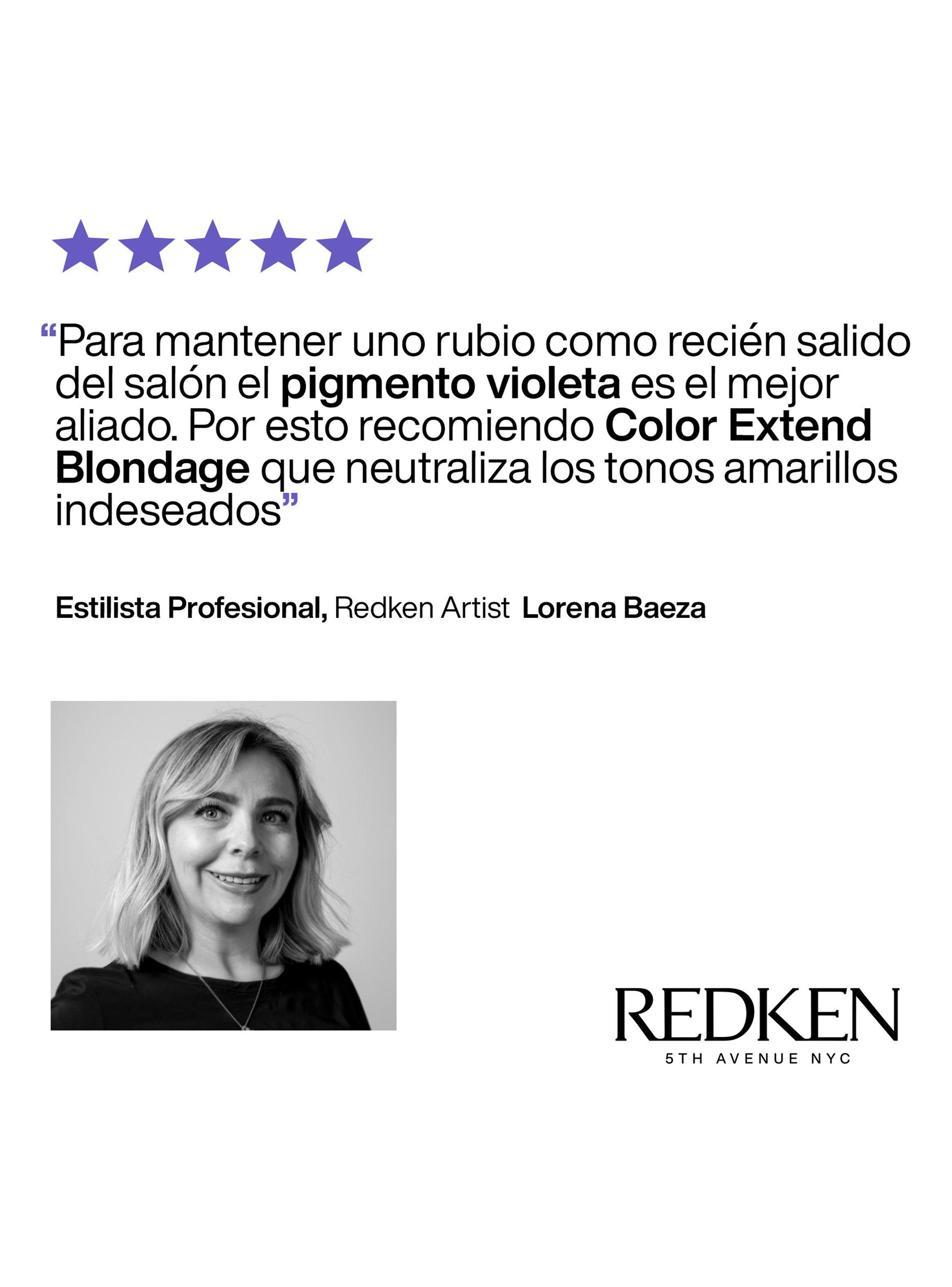 Set Matizador Cabello Rubio Color Extend Blondage Shampoo 300ml +  One United 150ml-5