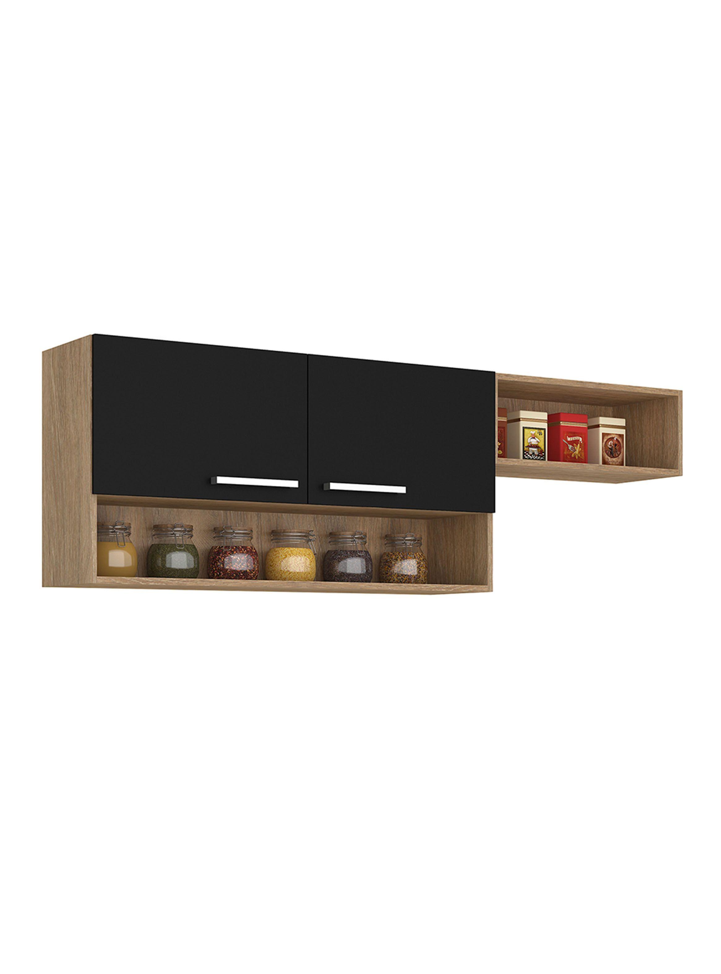 Mueble Aéreo Madri Negro 166 cm-2