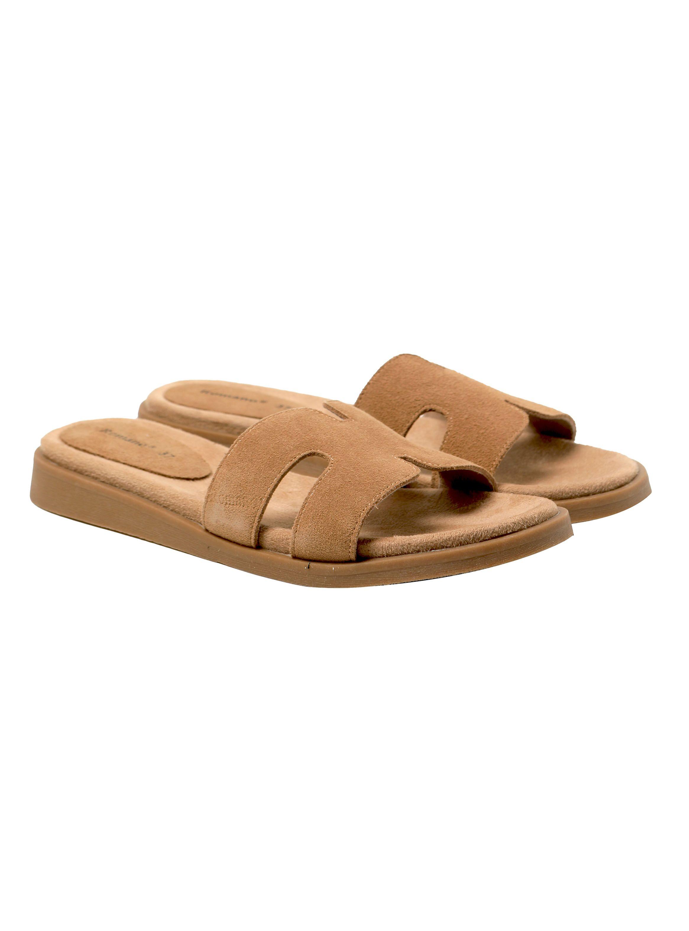 Sandalia Cuero Taco Cuadrado 250257 Mujer-1